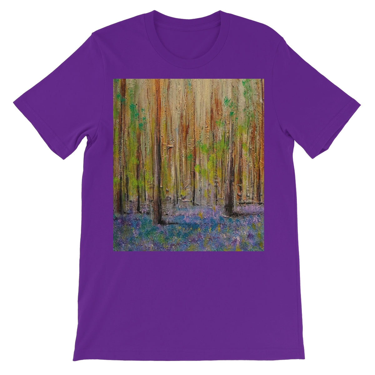 Highland Bluebells Unisex Short Sleeve T-Shirt | Scottish Art Gifts