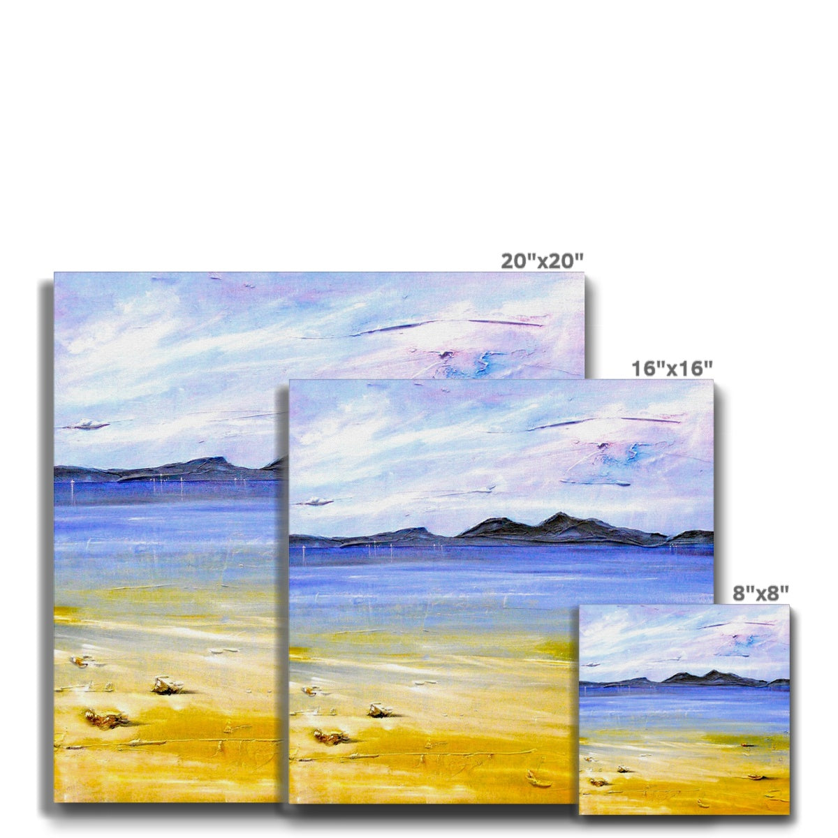 Camusdarach Beach Arisaig Eco Canvas | Scottish Art Gifts