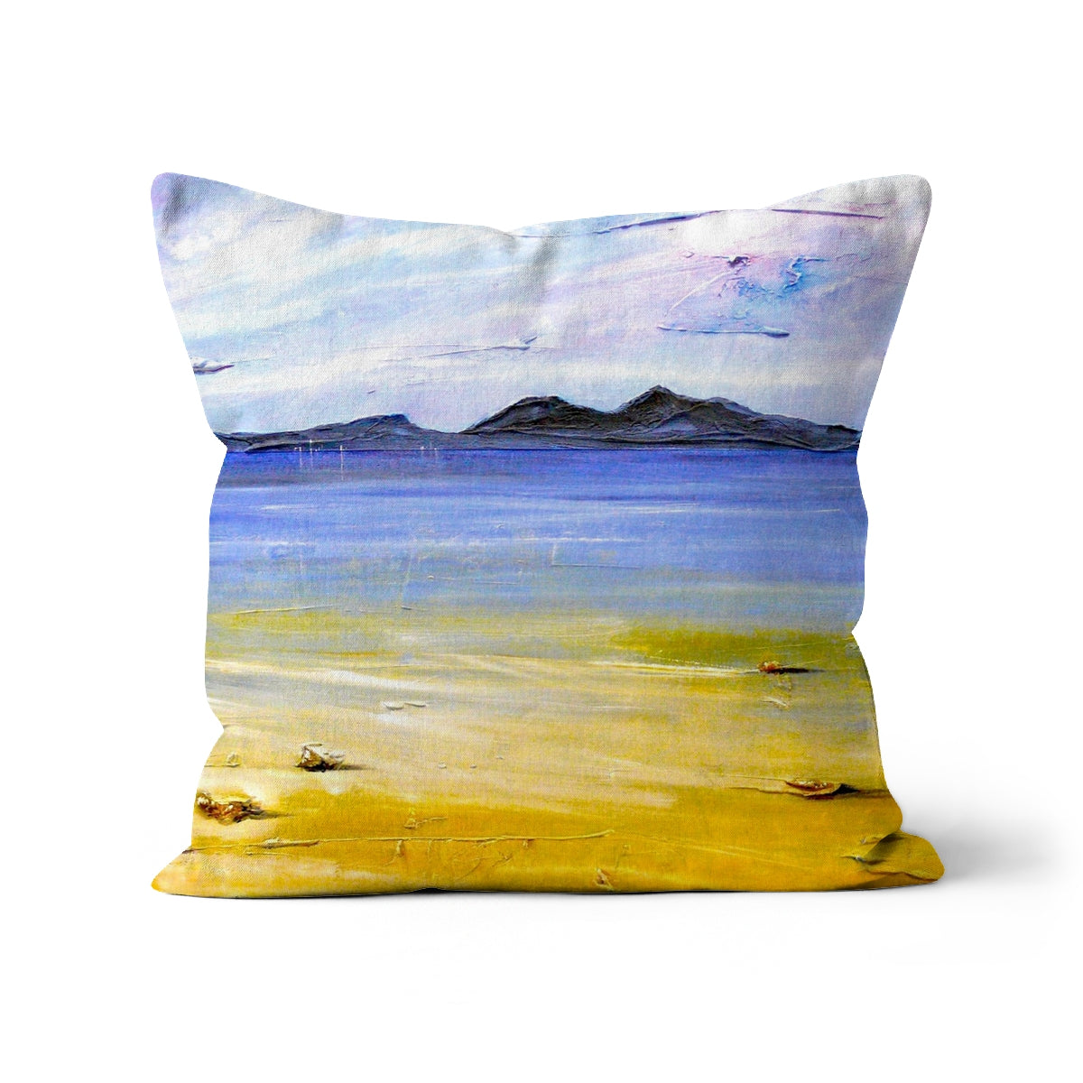 Camusdarach Beach Arisaig Cushion | Scottish Art Gifts