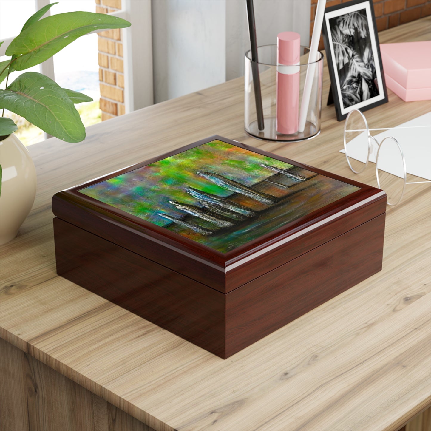 Callanish Northern Lights Jewellery Box | Scottish Art Gifts