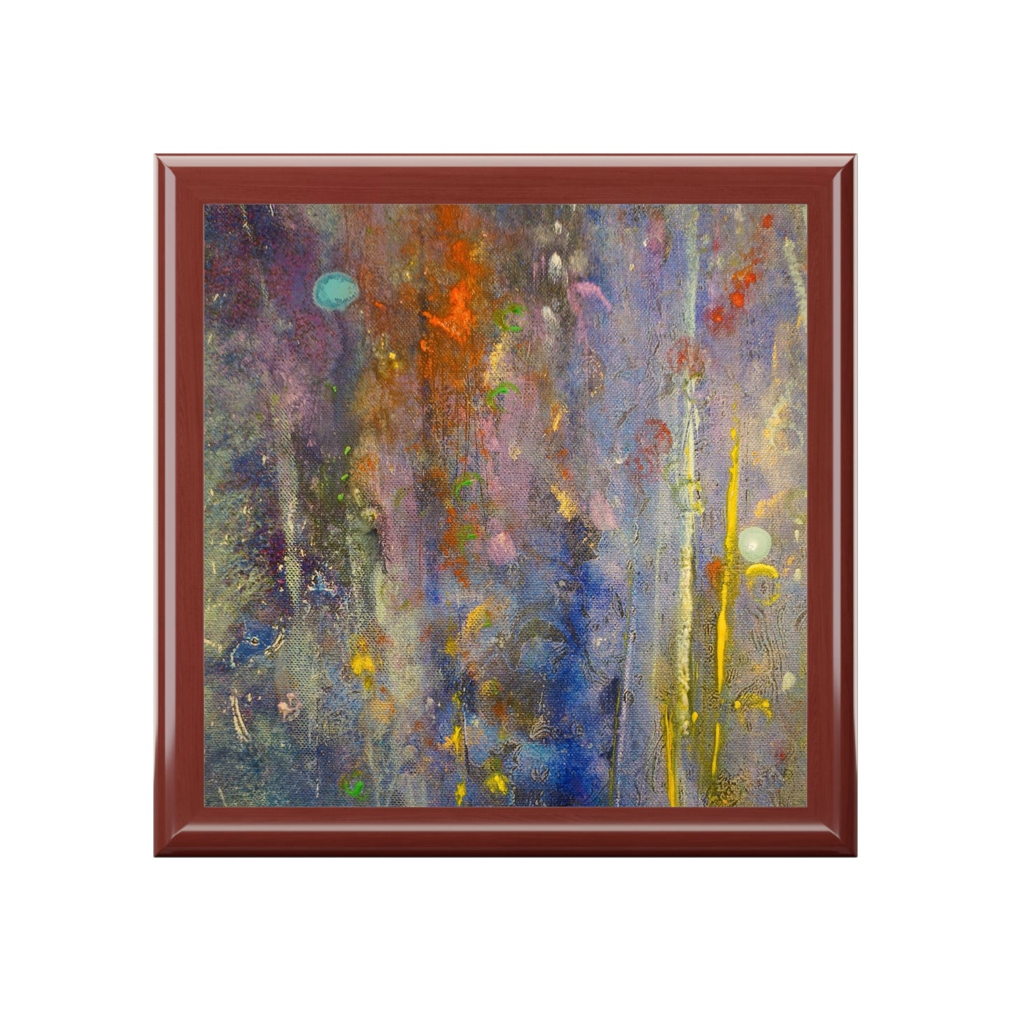 Caringorms Waterfall Abstract Jewellery Box | Scottish Art Gifts
