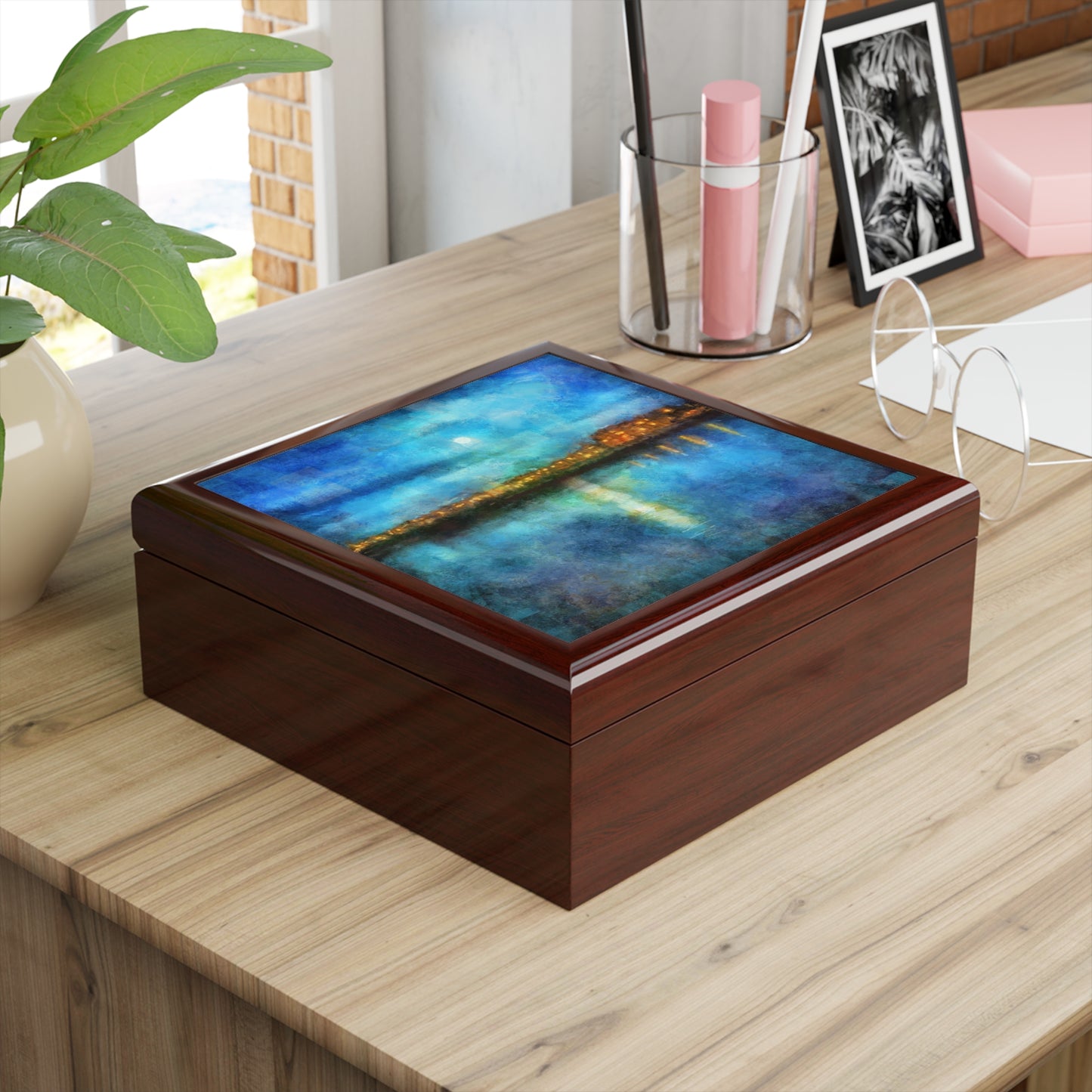 Portobello Moonlight Jewellery Box | Scottish Art Gifts