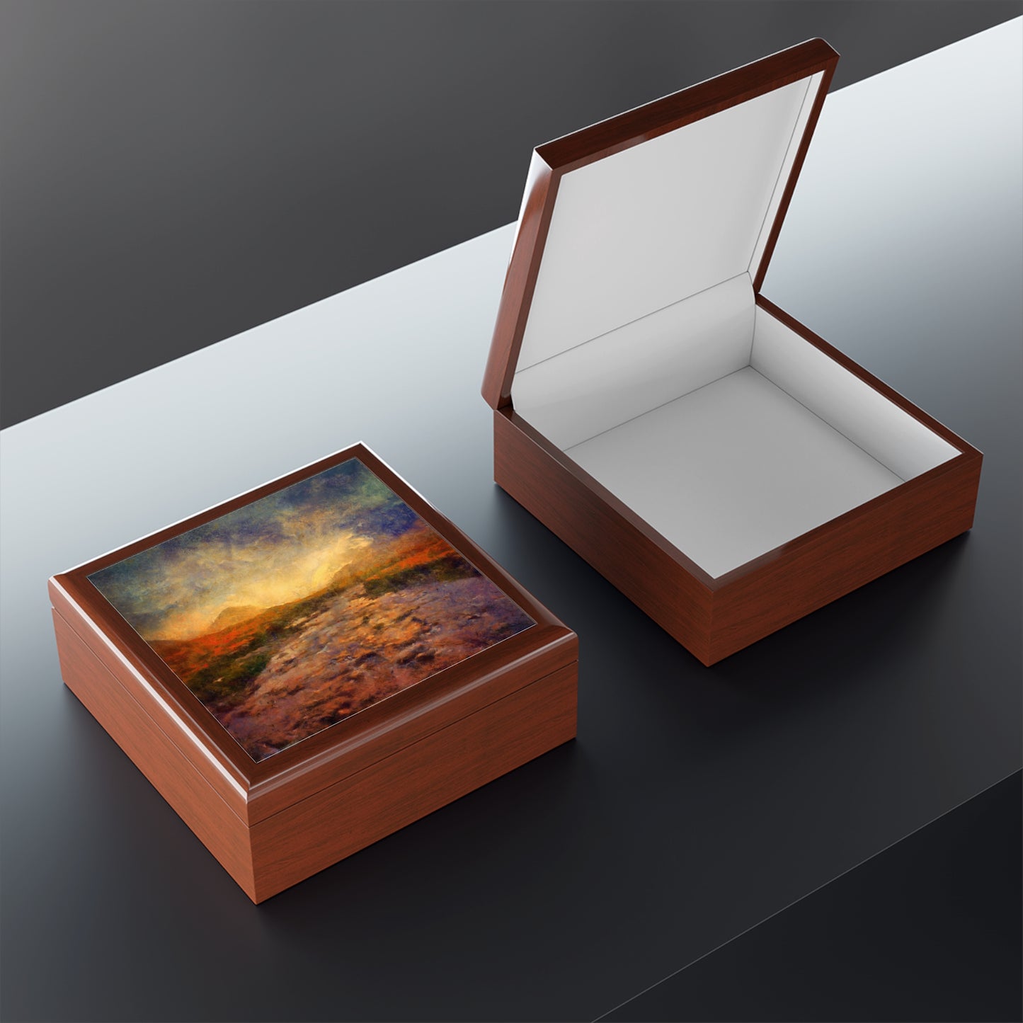 A Brooding Sligachan Skye | Jewellery Box | Scotland | Scottish Art Gifts