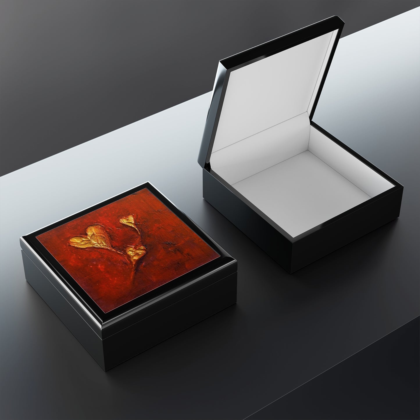 Hearts Jewellery Box | Scottish Art Gifts