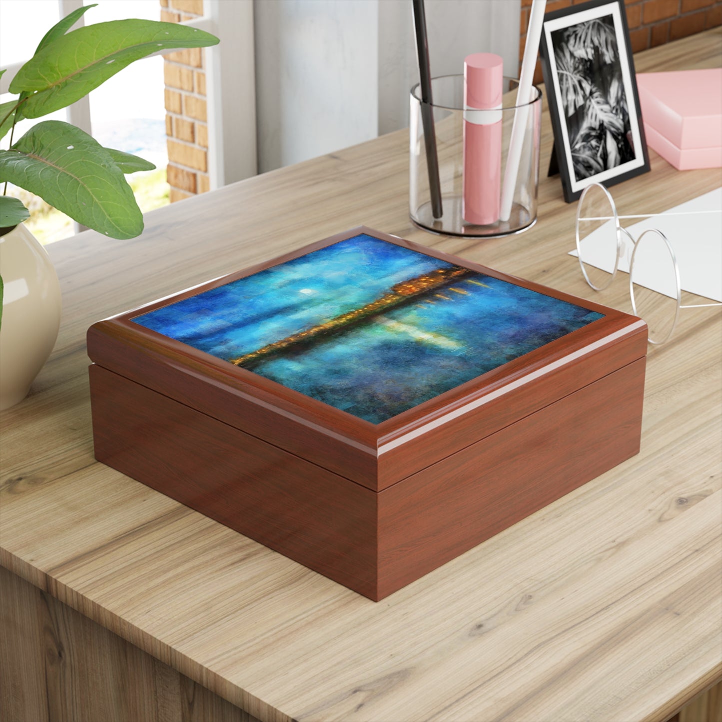Portobello Moonlight Jewellery Box | Scottish Art Gifts