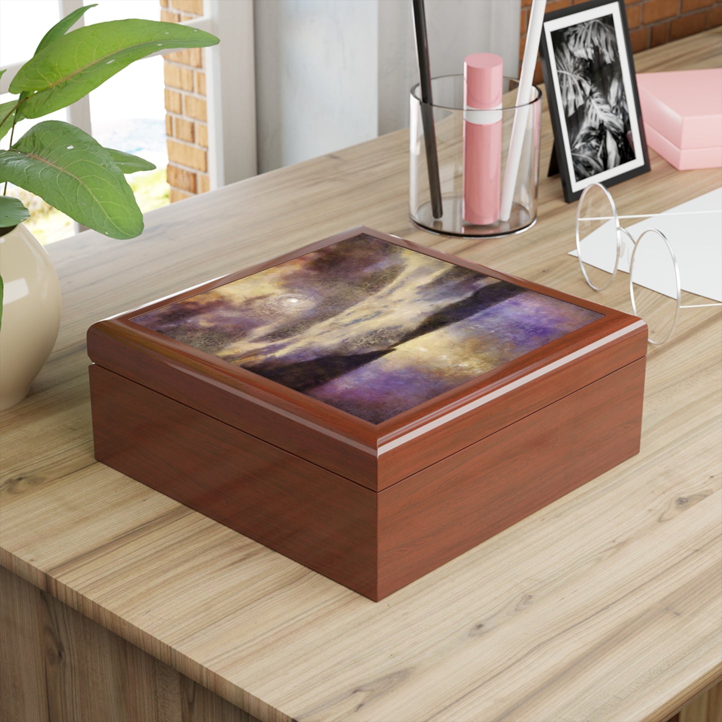 Moonlight Meets Lewis & Harris Jewellery Box | Scottish Art Gifts