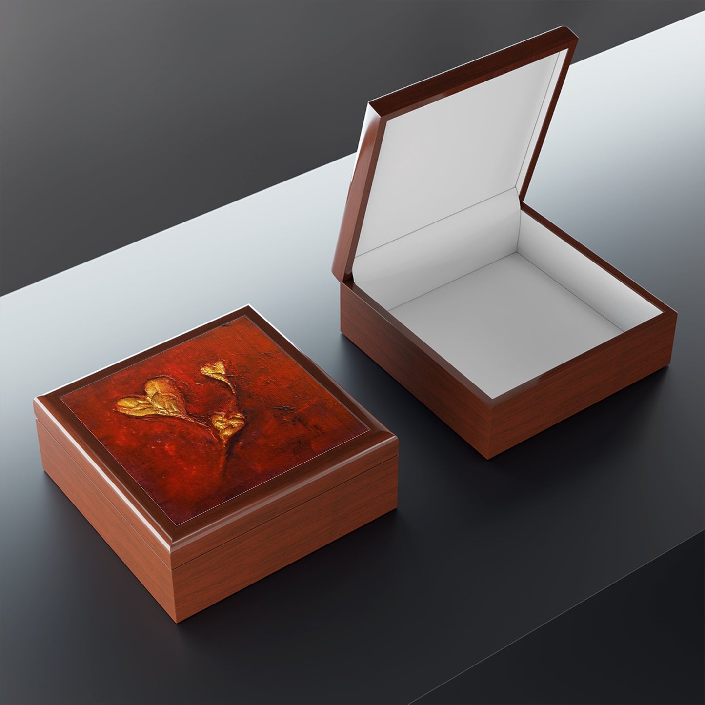 Hearts Jewellery Box | Scottish Art Gifts