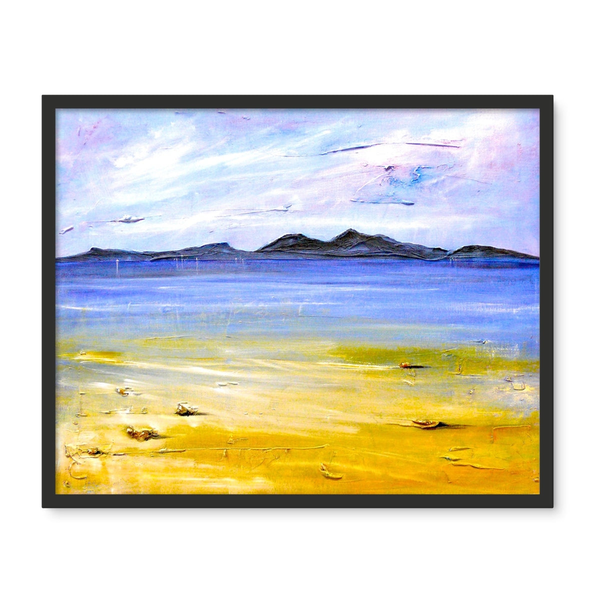 Camusdarach Beach Arisaig Framed Art Tile | Scottish Art Gifts