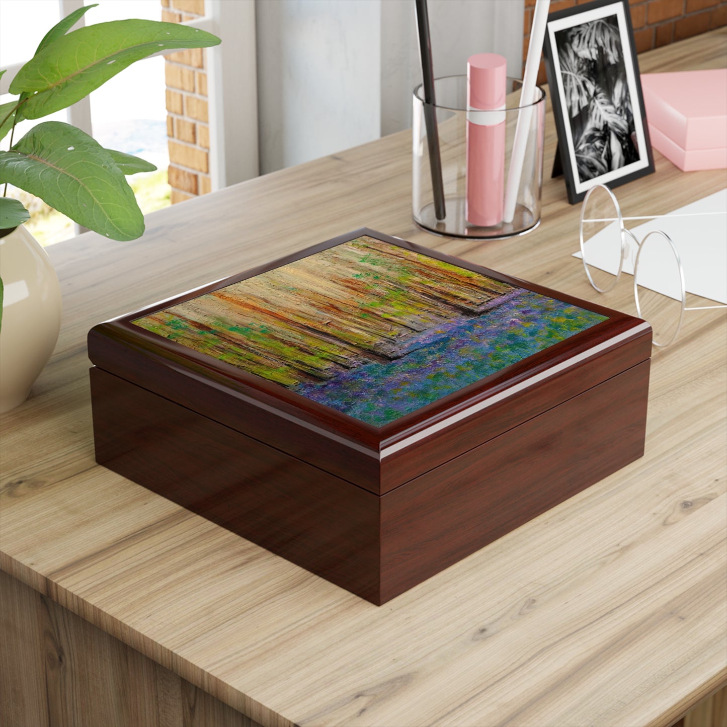Highland Bluebells Jewellery Box | Scottish Art Gifts