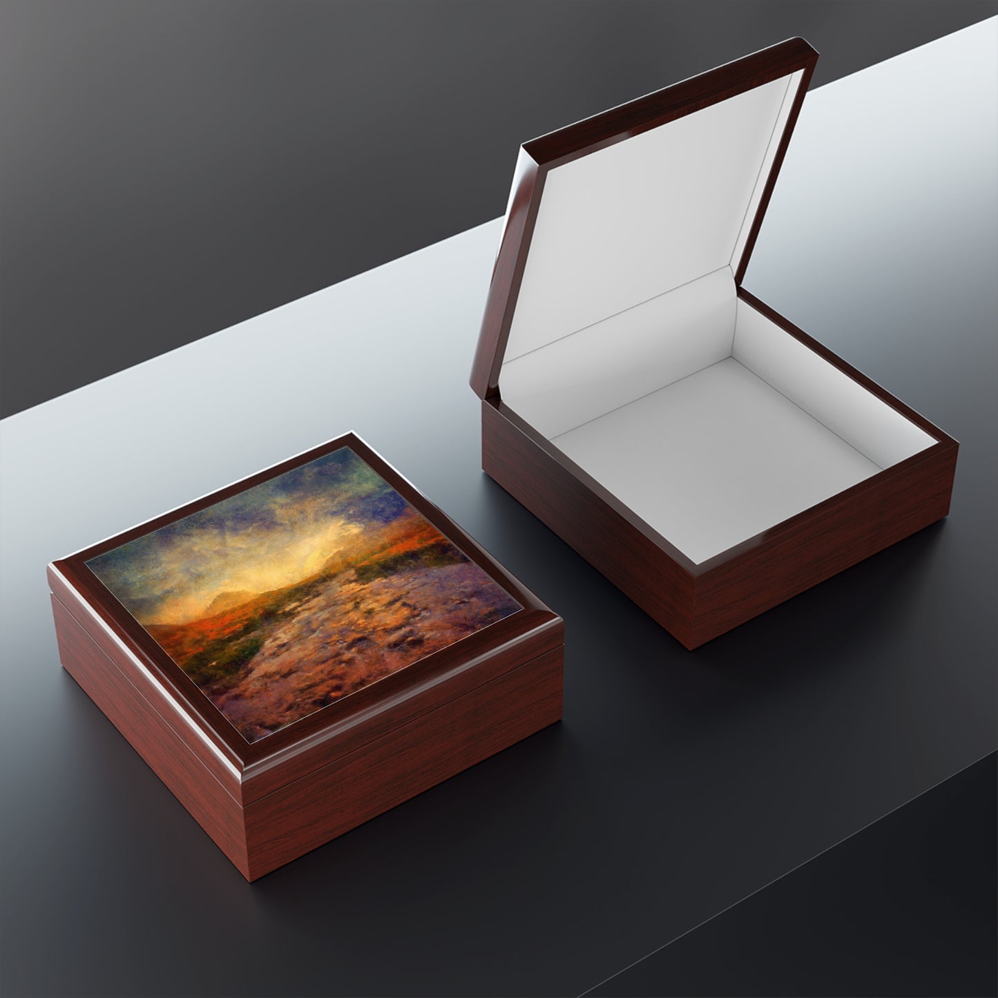 A Brooding Sligachan Skye | Jewellery Box | Scotland | Scottish Art Gifts