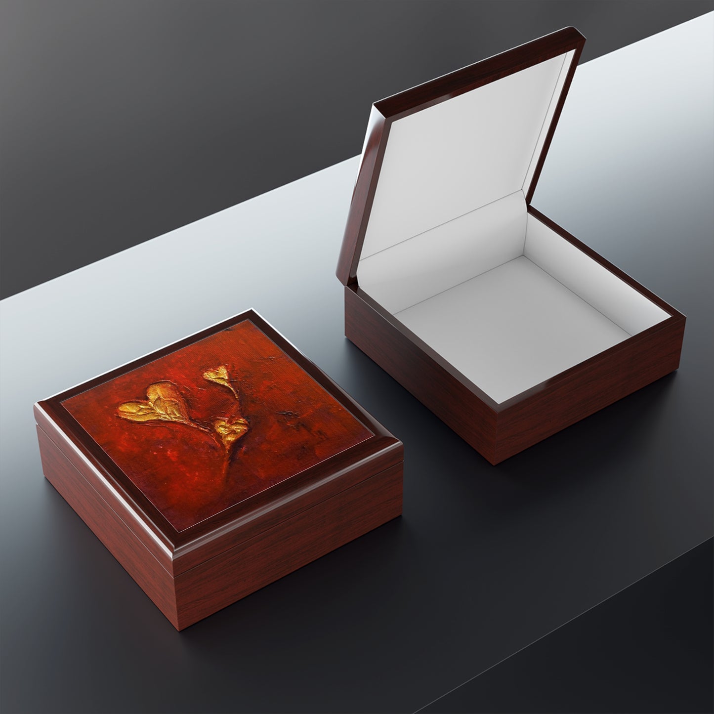 Hearts Jewellery Box | Scottish Art Gifts