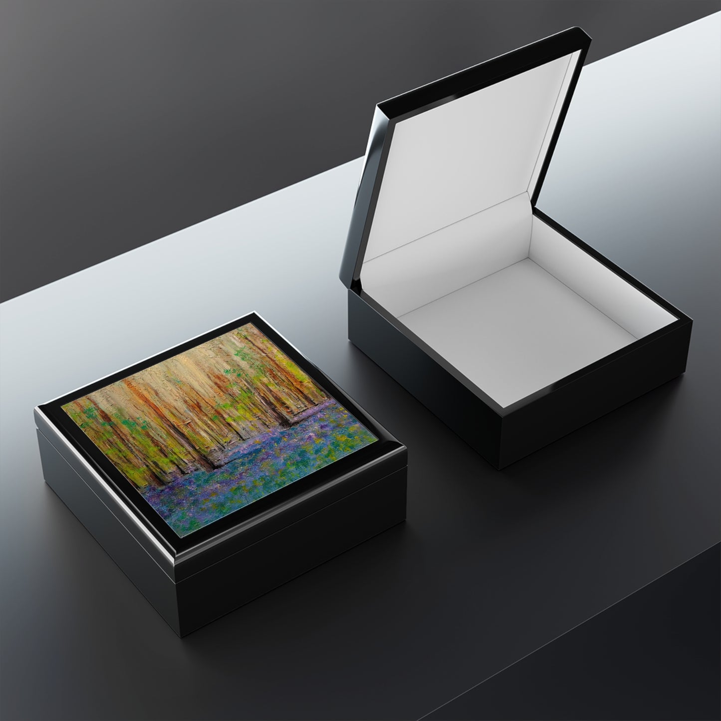Highland Bluebells Jewellery Box | Scottish Art Gifts