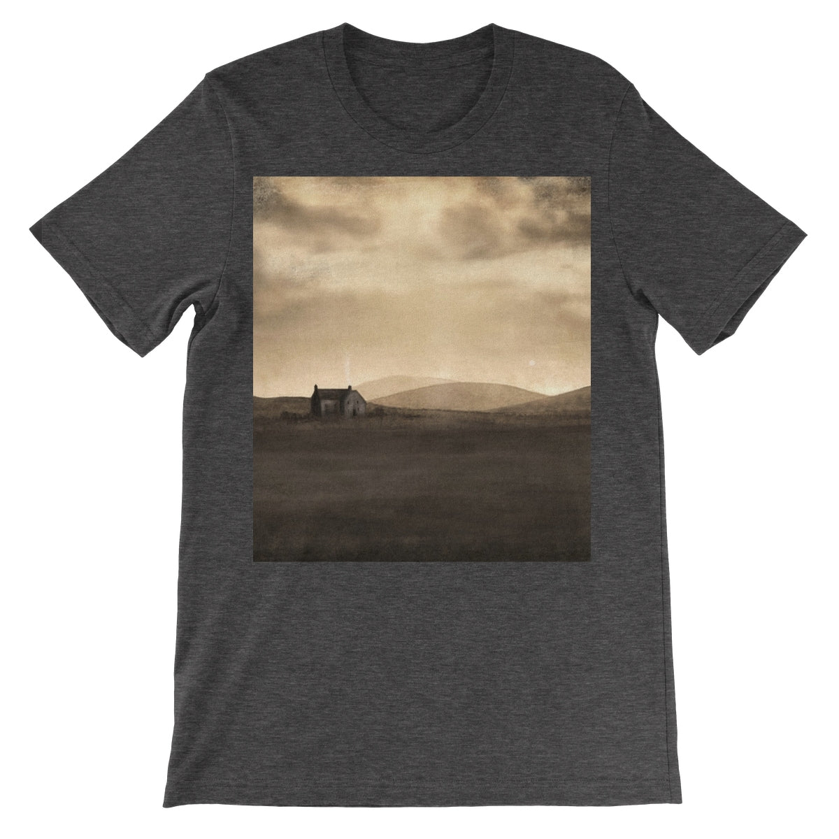 A Moonlit Croft Unisex Short Sleeve T-Shirt | Scottish Art Gifts