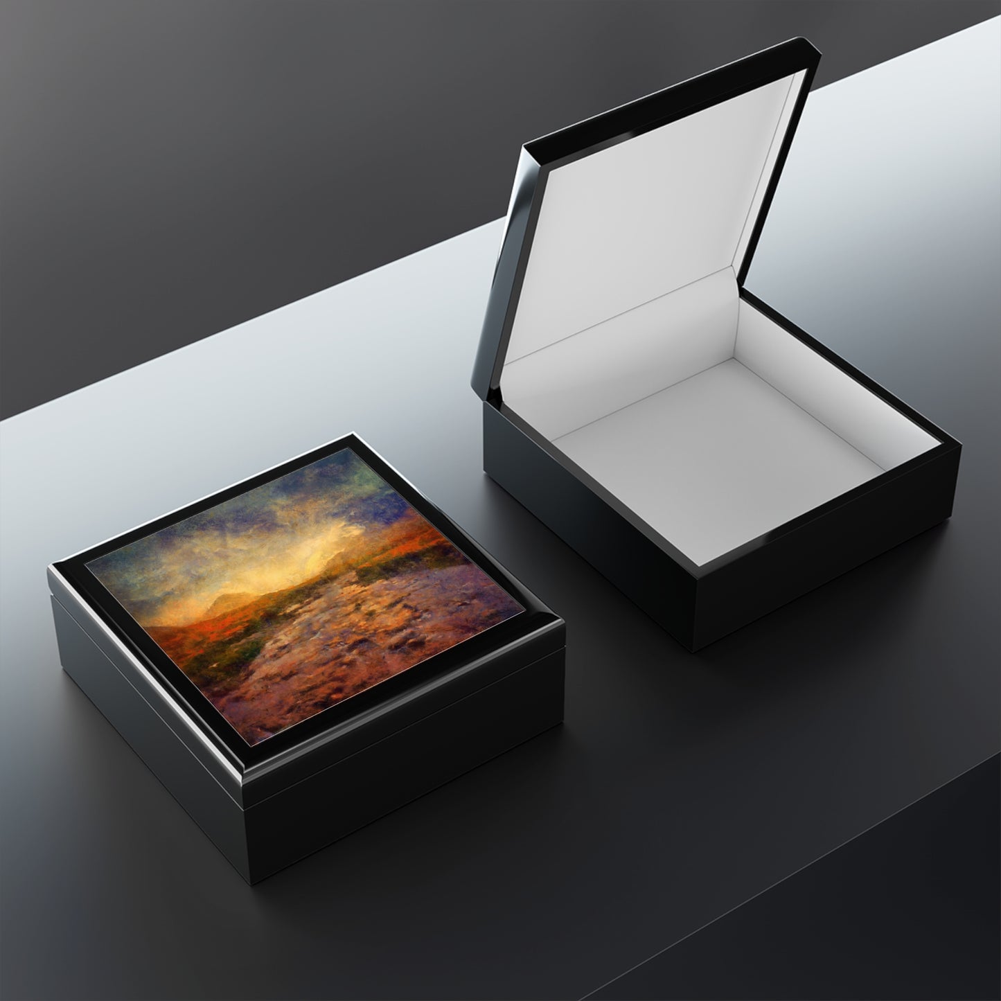 A Brooding Sligachan Skye | Jewellery Box | Scotland | Scottish Art Gifts
