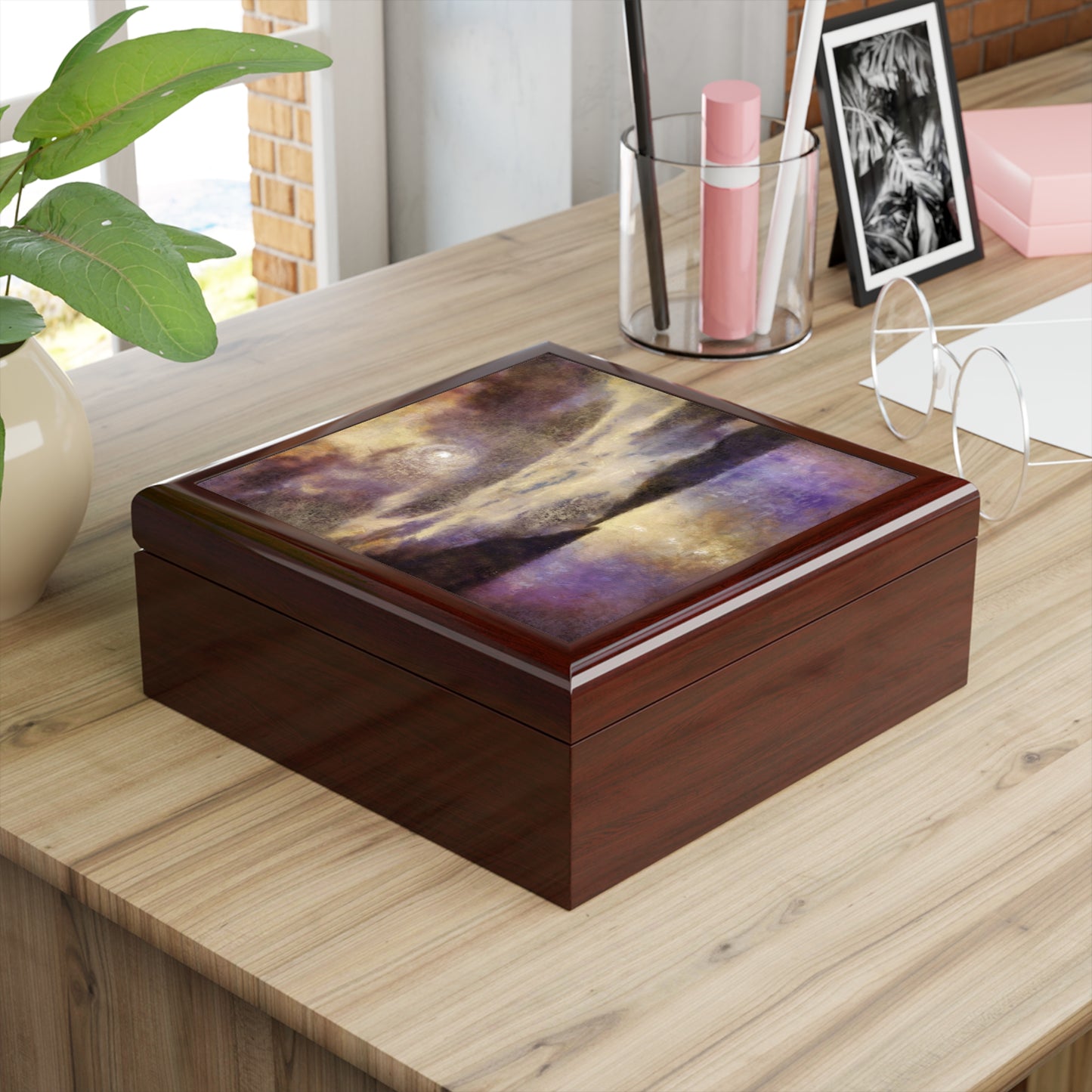 Moonlight Meets Lewis & Harris Jewellery Box | Scottish Art Gifts