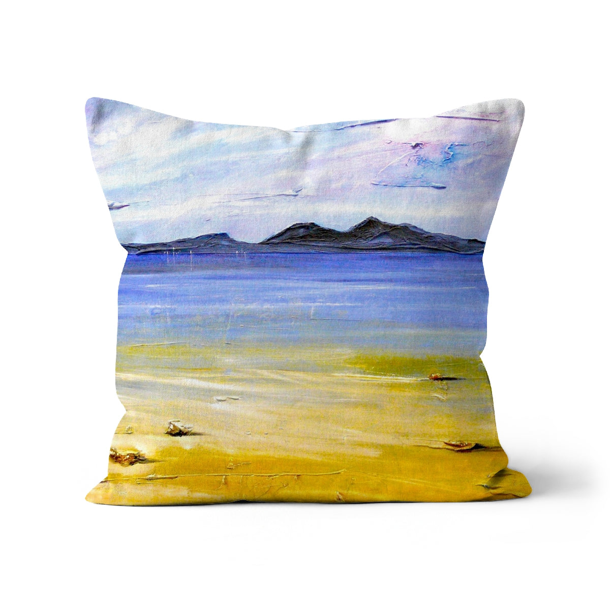 Camusdarach Beach Arisaig Cushion | Scottish Art Gifts