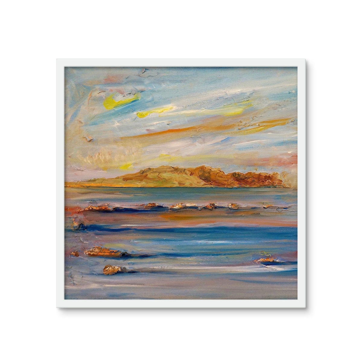 Tiree Dawn Framed Art Tile | Scottish Art Gifts