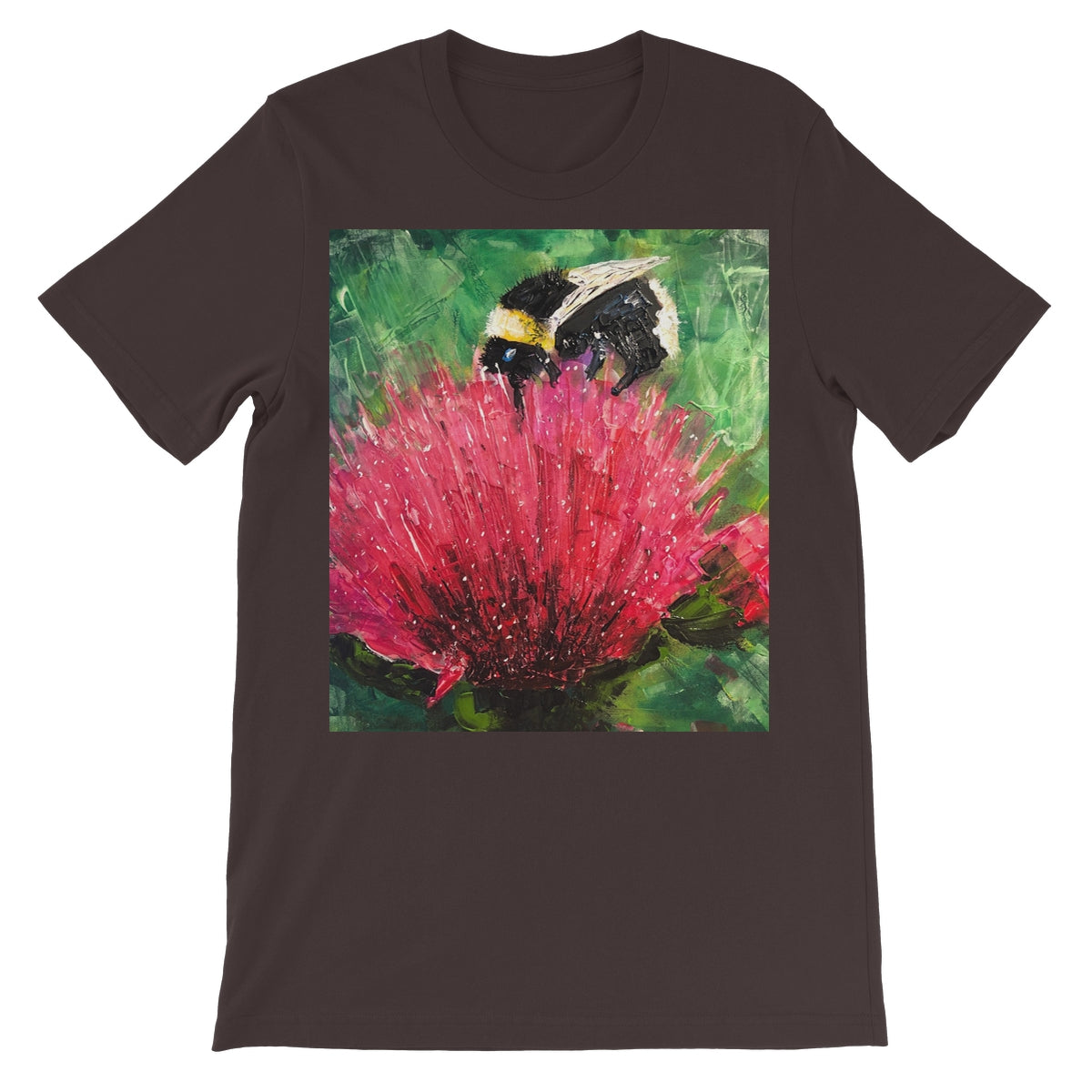 The Thistle & The Bee Unisex Short Sleeve T-Shirt | Scottish Art Gifts