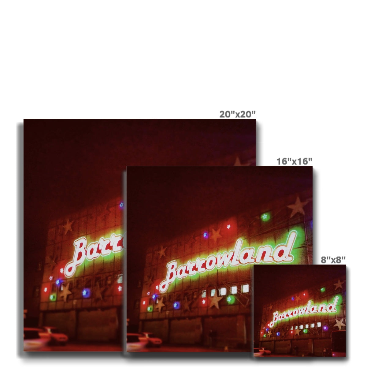 A Neon Glasgow Barrowlands Eco Canvas | Scottish Art Gifts