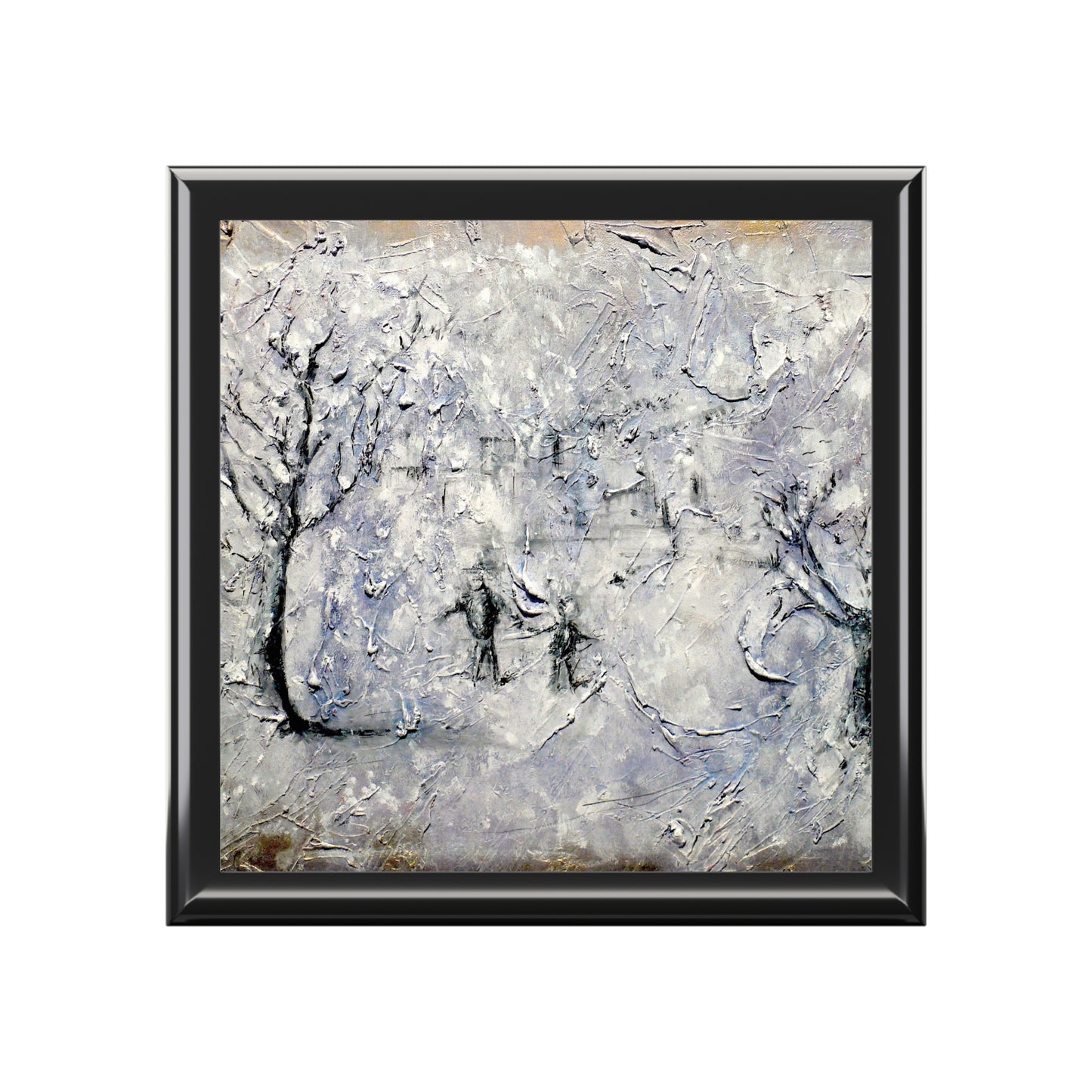 Father Daughter Snow Jewellery Box | Scottish Art Gifts
