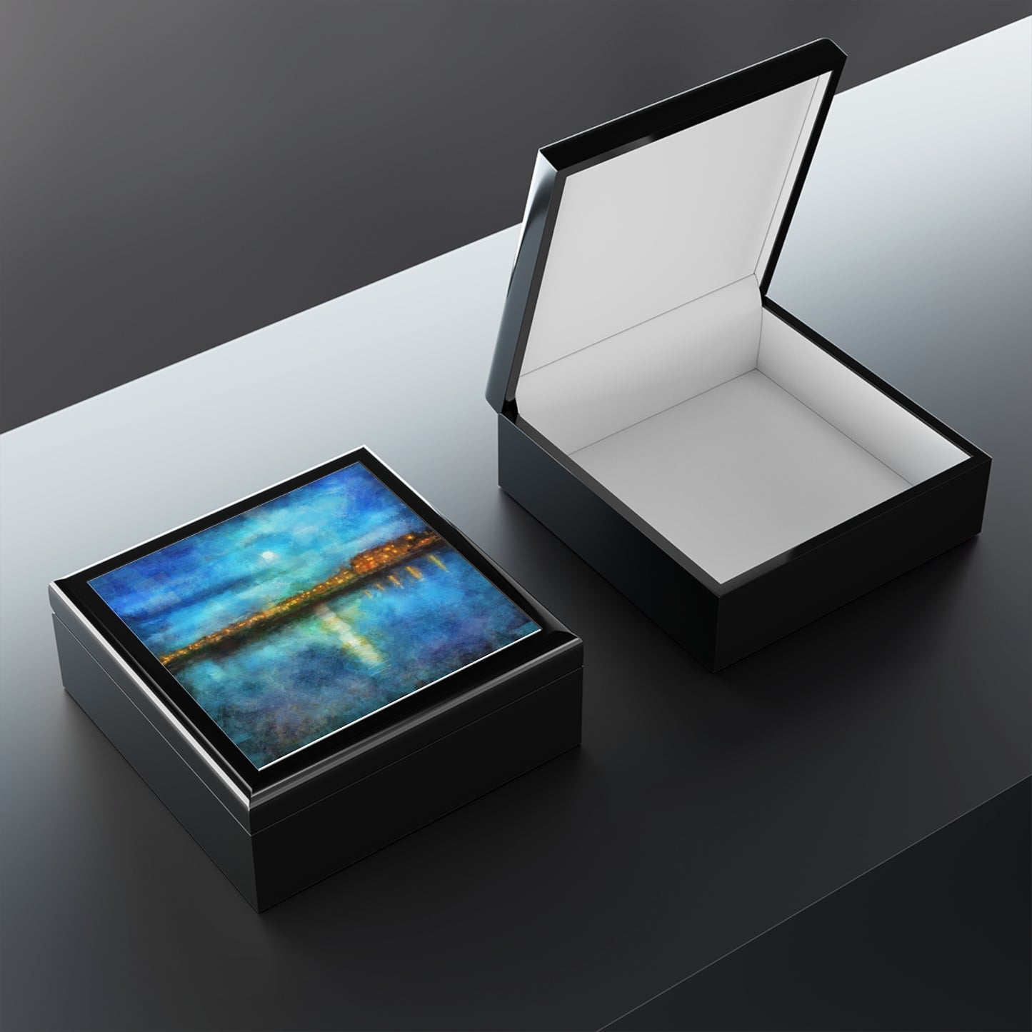 Portobello Moonlight Jewellery Box | Scottish Art Gifts