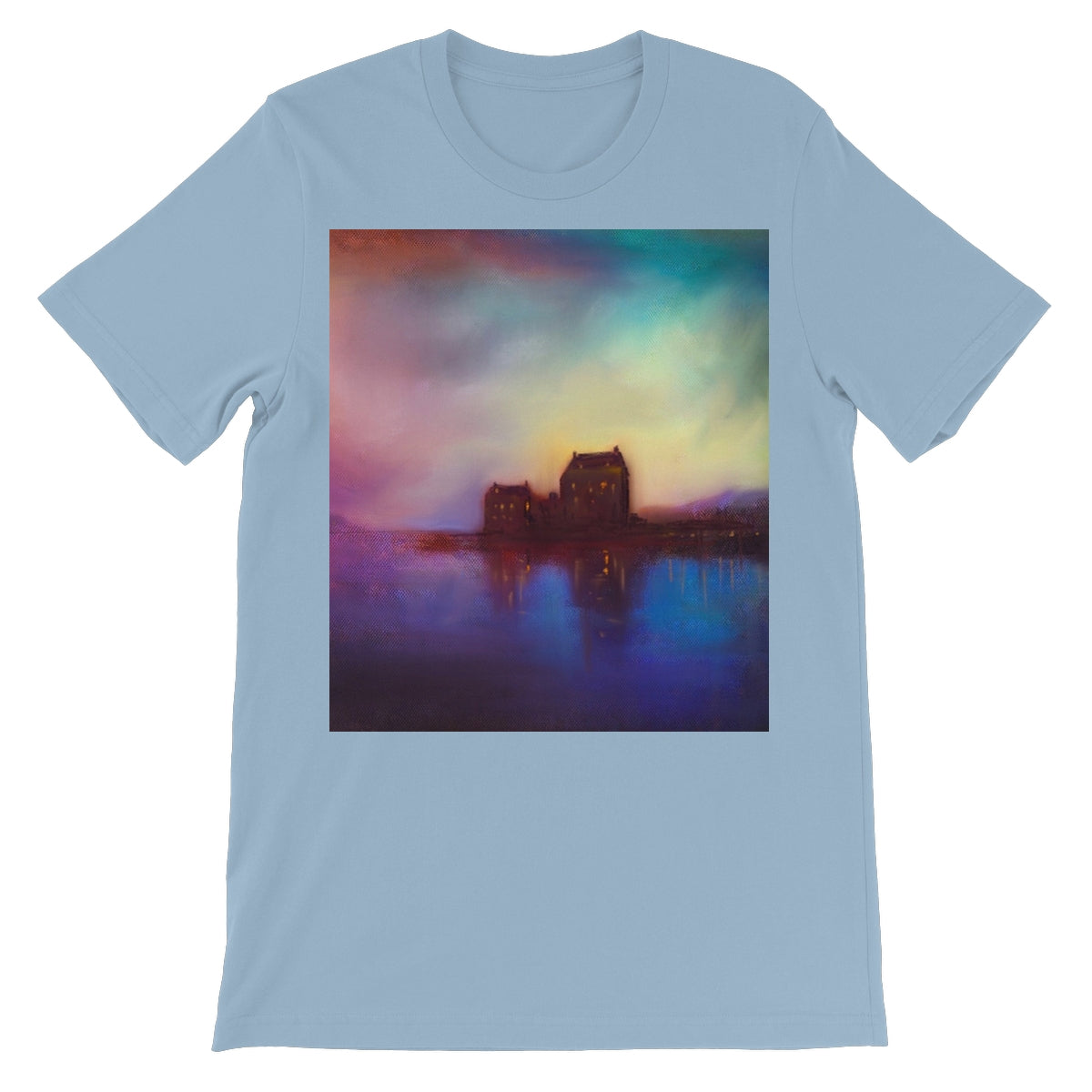 Eilean Donan Castle Sunset Unisex Short Sleeve T-Shirt | Scottish Art Gifts