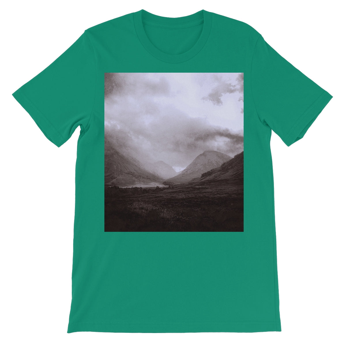 Glencoe Mist Unisex Short Sleeve T-Shirt | Scottish Art Gifts