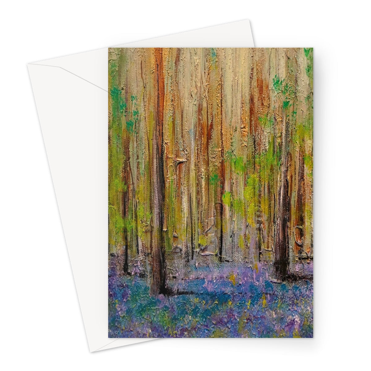 Highland Bluebells Greeting Card | Scottish Art Gifts
