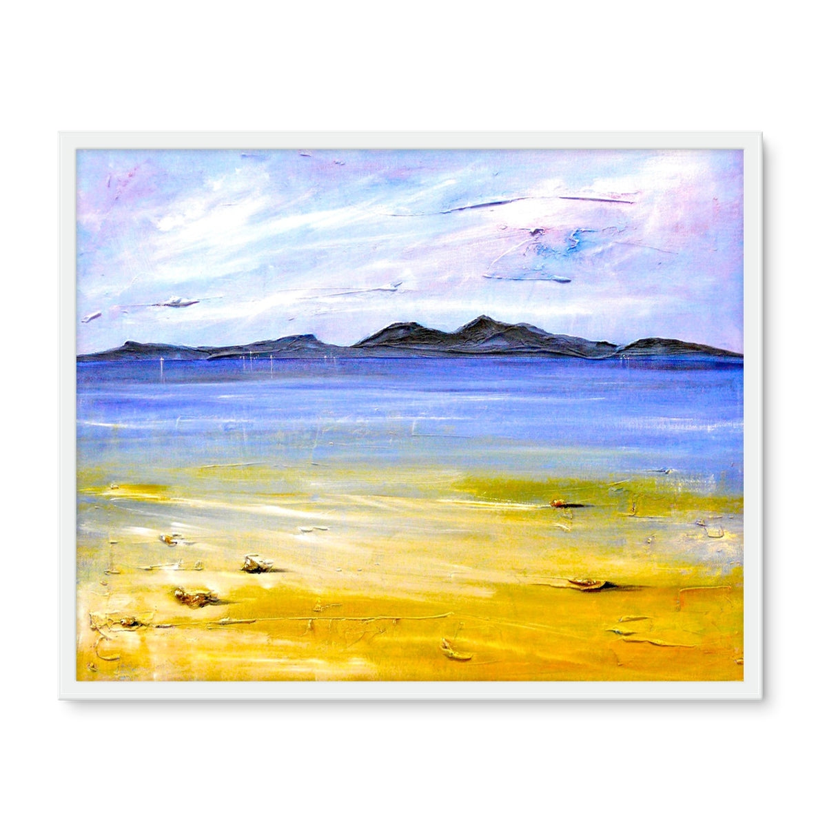 Camusdarach Beach Arisaig Framed Art Tile | Scottish Art Gifts