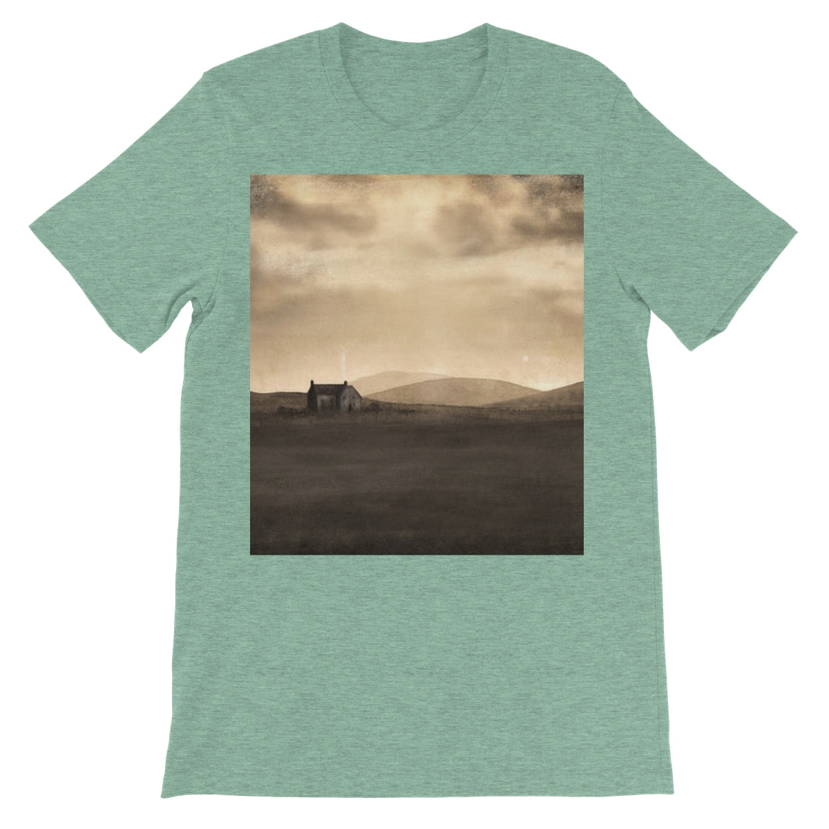 A Moonlit Croft Unisex Short Sleeve T-Shirt | Scottish Art Gifts