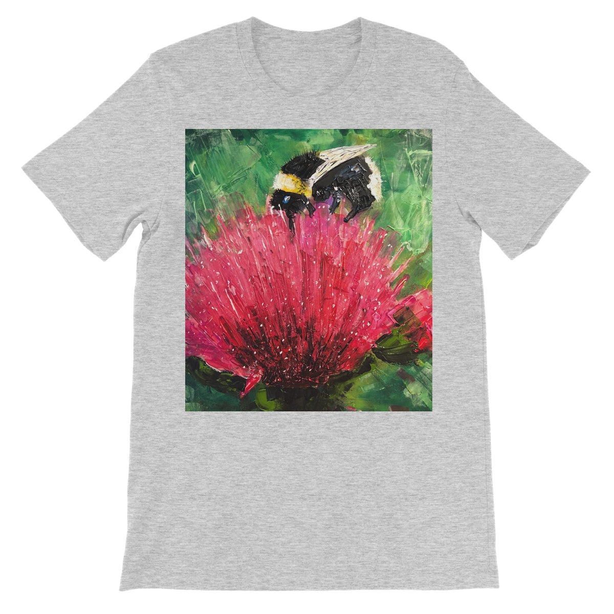 The Thistle & The Bee Unisex Short Sleeve T-Shirt | Scottish Art Gifts