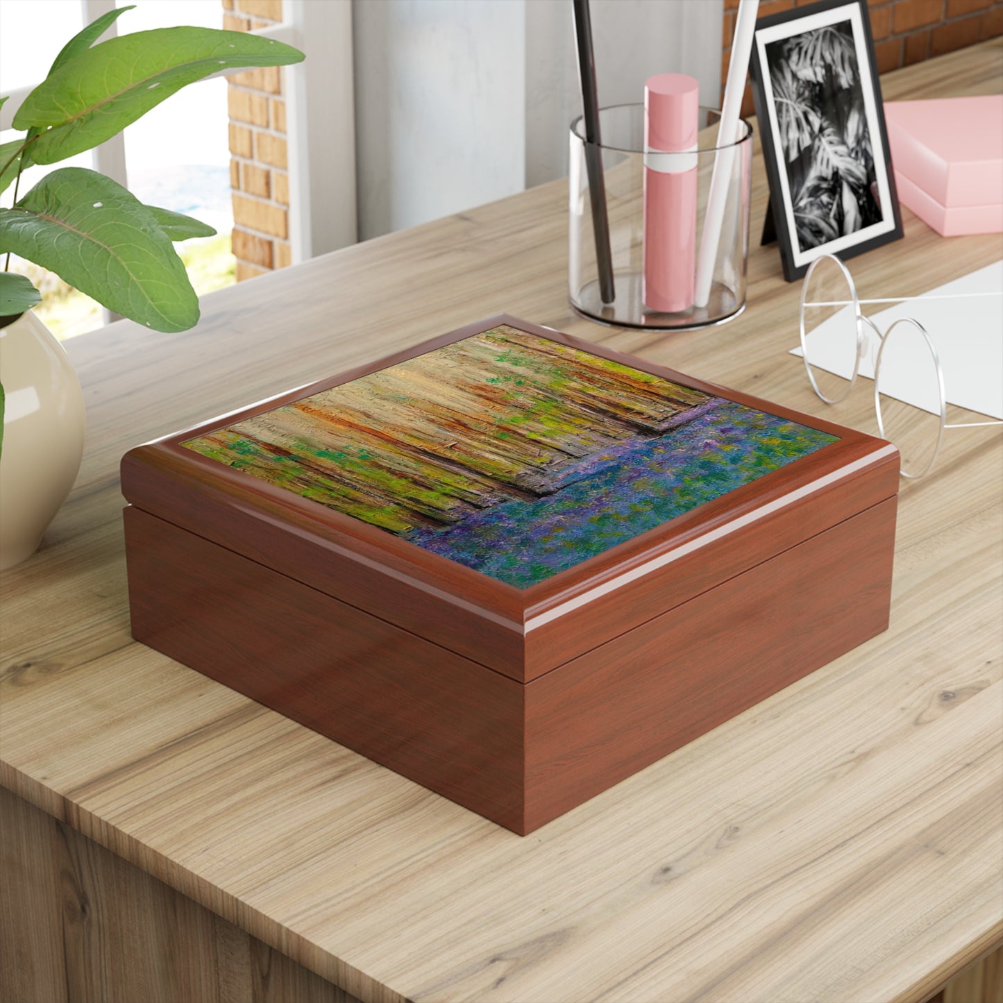 Highland Bluebells Jewellery Box | Scottish Art Gifts