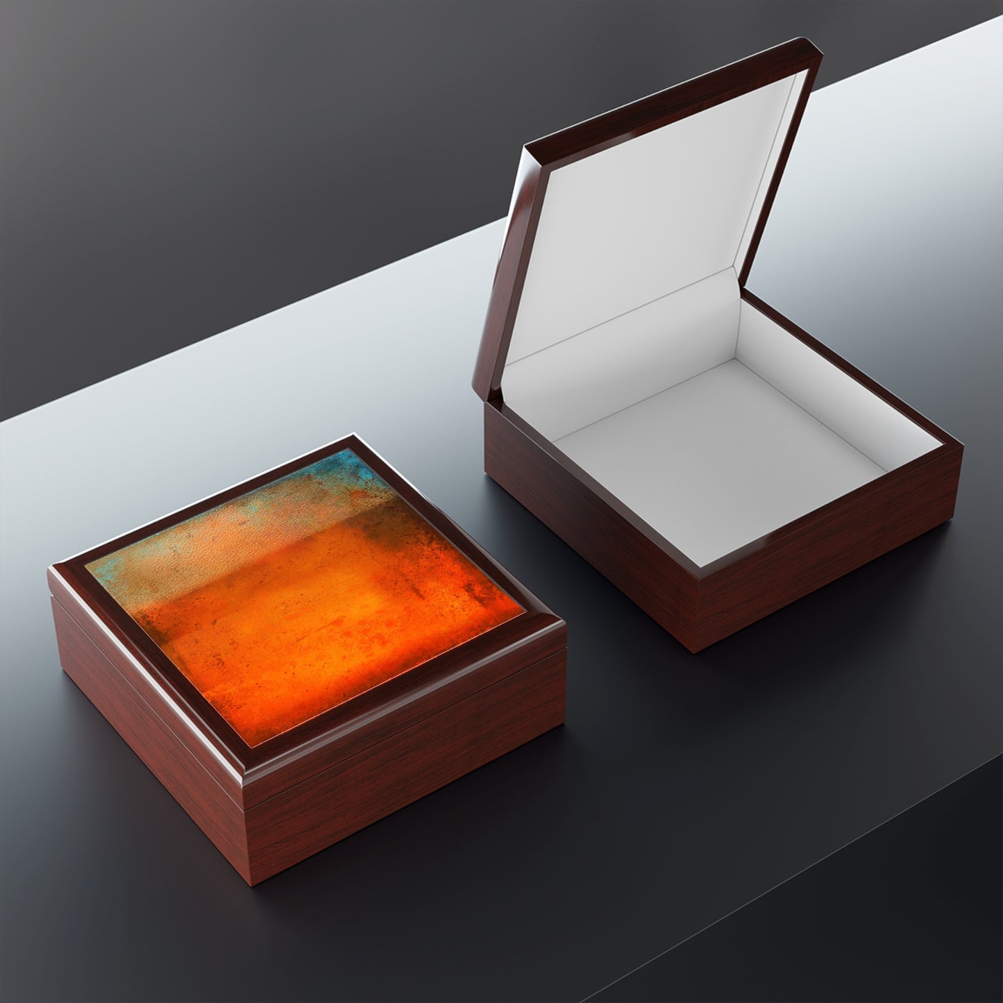 Sunset Horizon Jewellery Box | Scottish Art Gifts