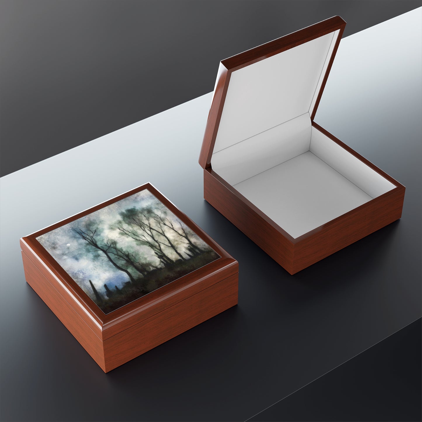 Glasgow Necropolis Moonight Jewellery Box | Scottish Art Gifts