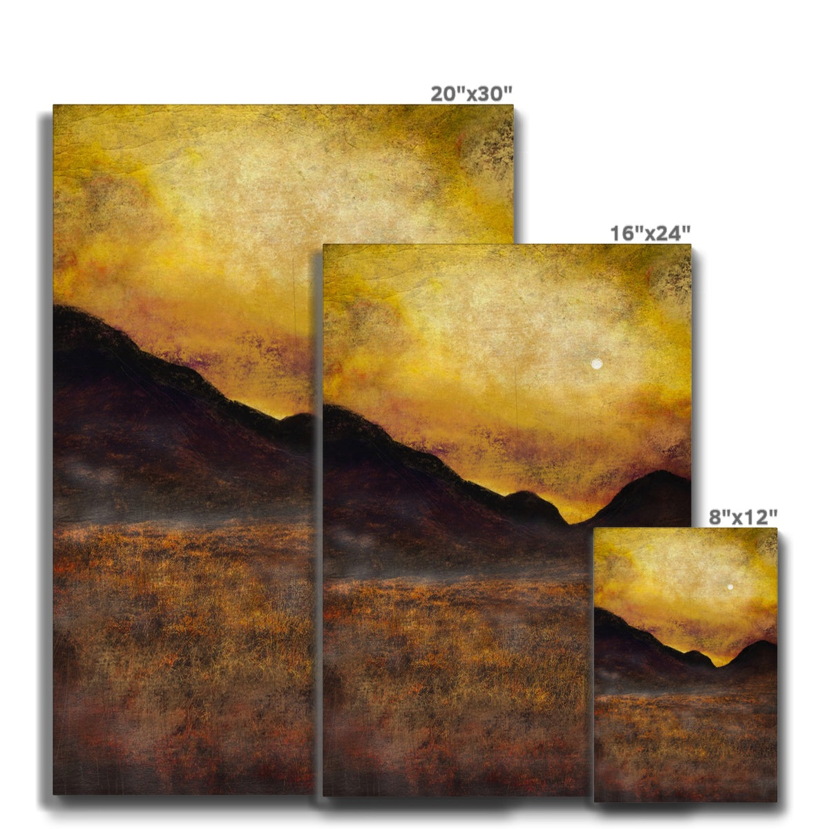 Glencoe Moonlight Eco Canvas | Scottish Art Gifts
