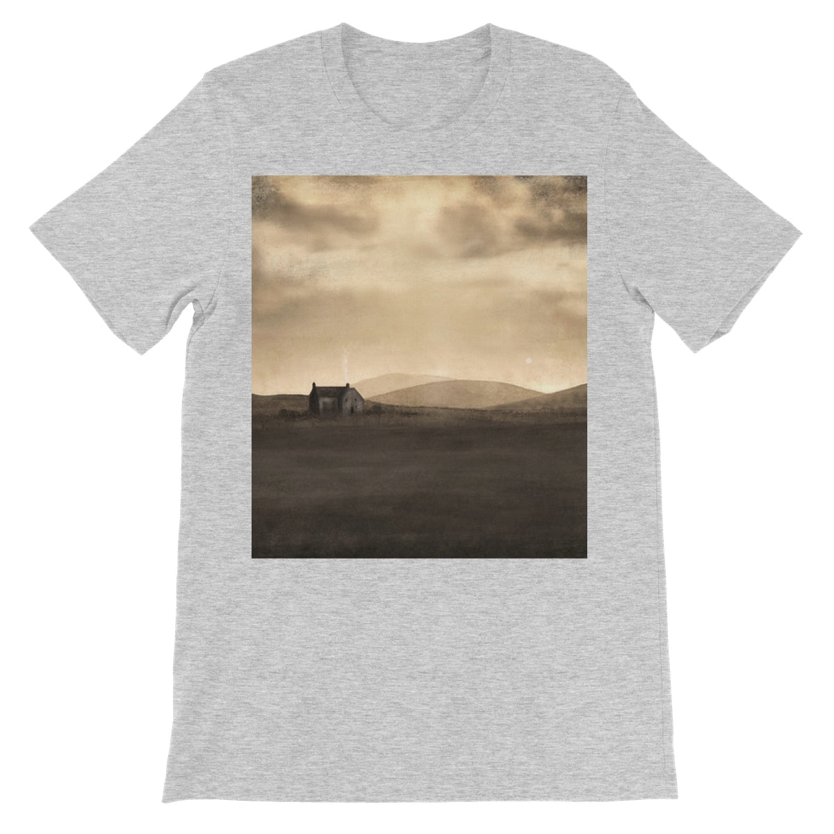 A Moonlit Croft Unisex Short Sleeve T-Shirt | Scottish Art Gifts