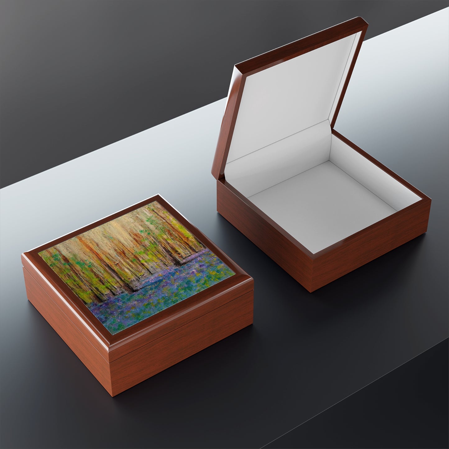 Highland Bluebells Jewellery Box | Scottish Art Gifts