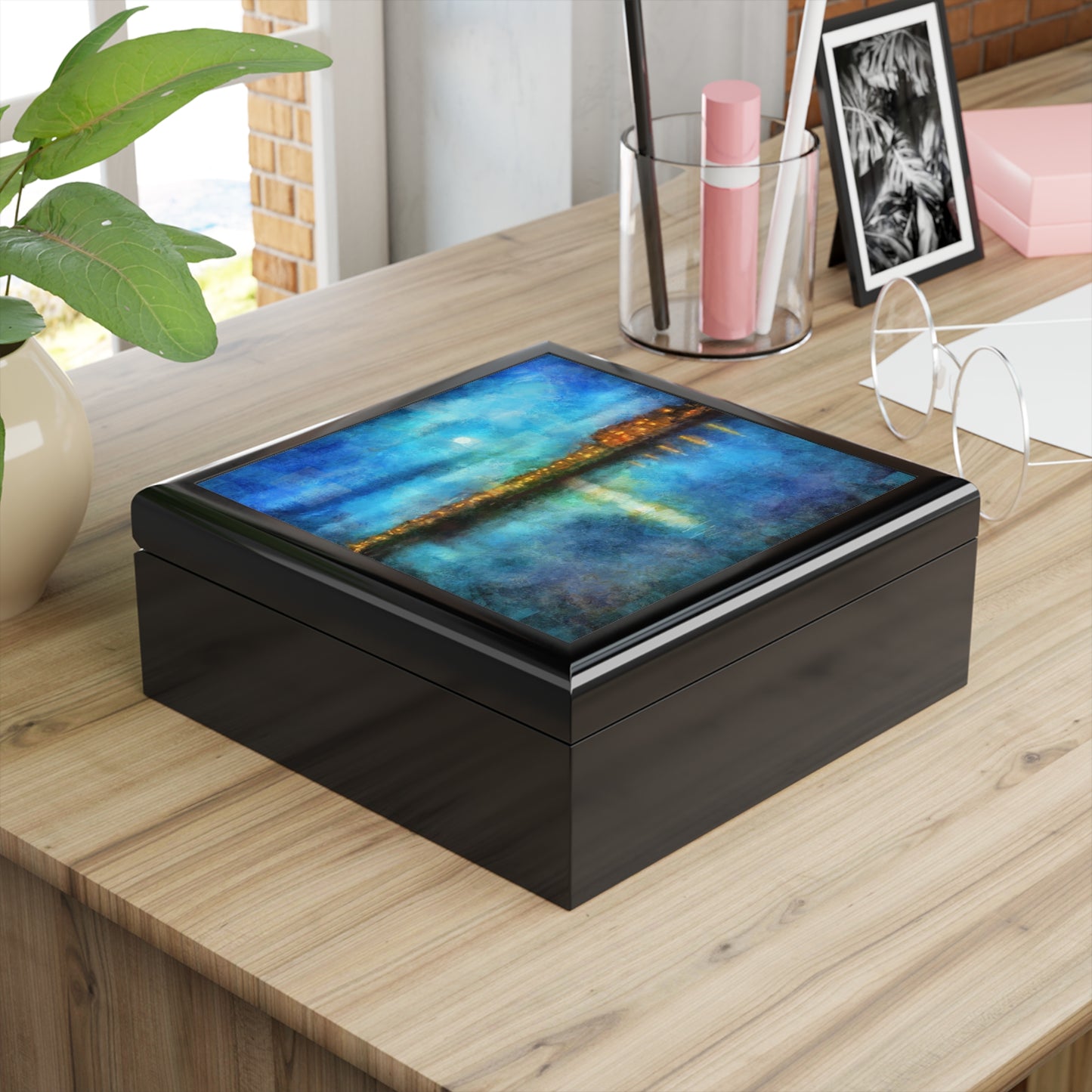 Portobello Moonlight Jewellery Box | Scottish Art Gifts