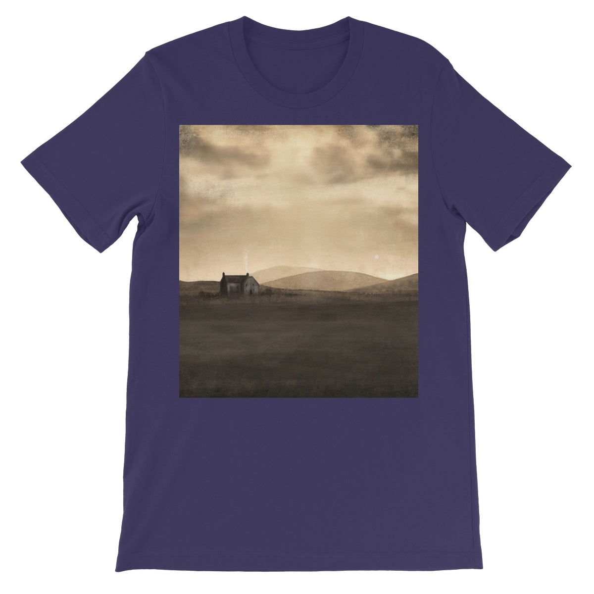 A Moonlit Croft Unisex Short Sleeve T-Shirt | Scottish Art Gifts