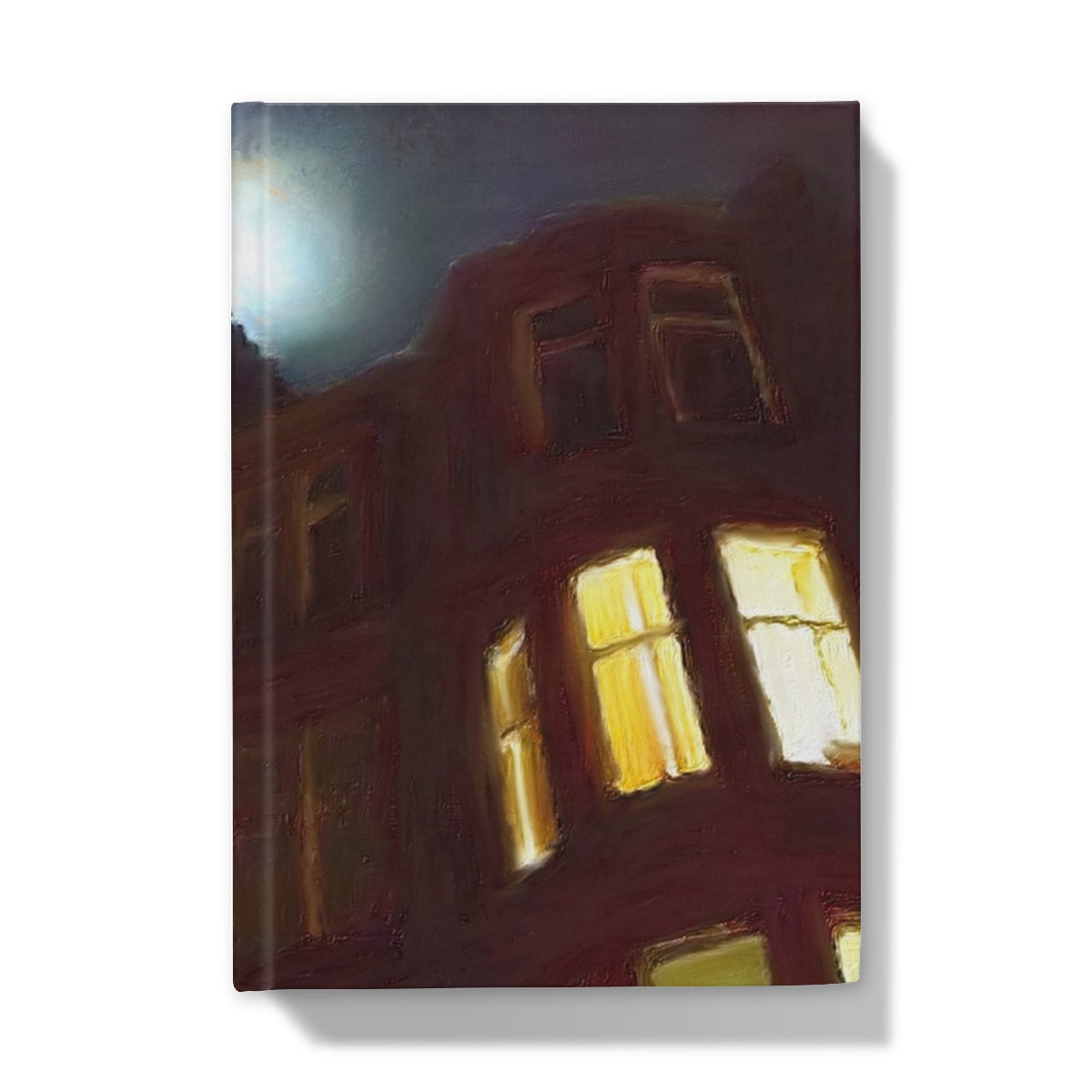 A Moonlit Tenement Hardback Journal | Scottish Art Gifts