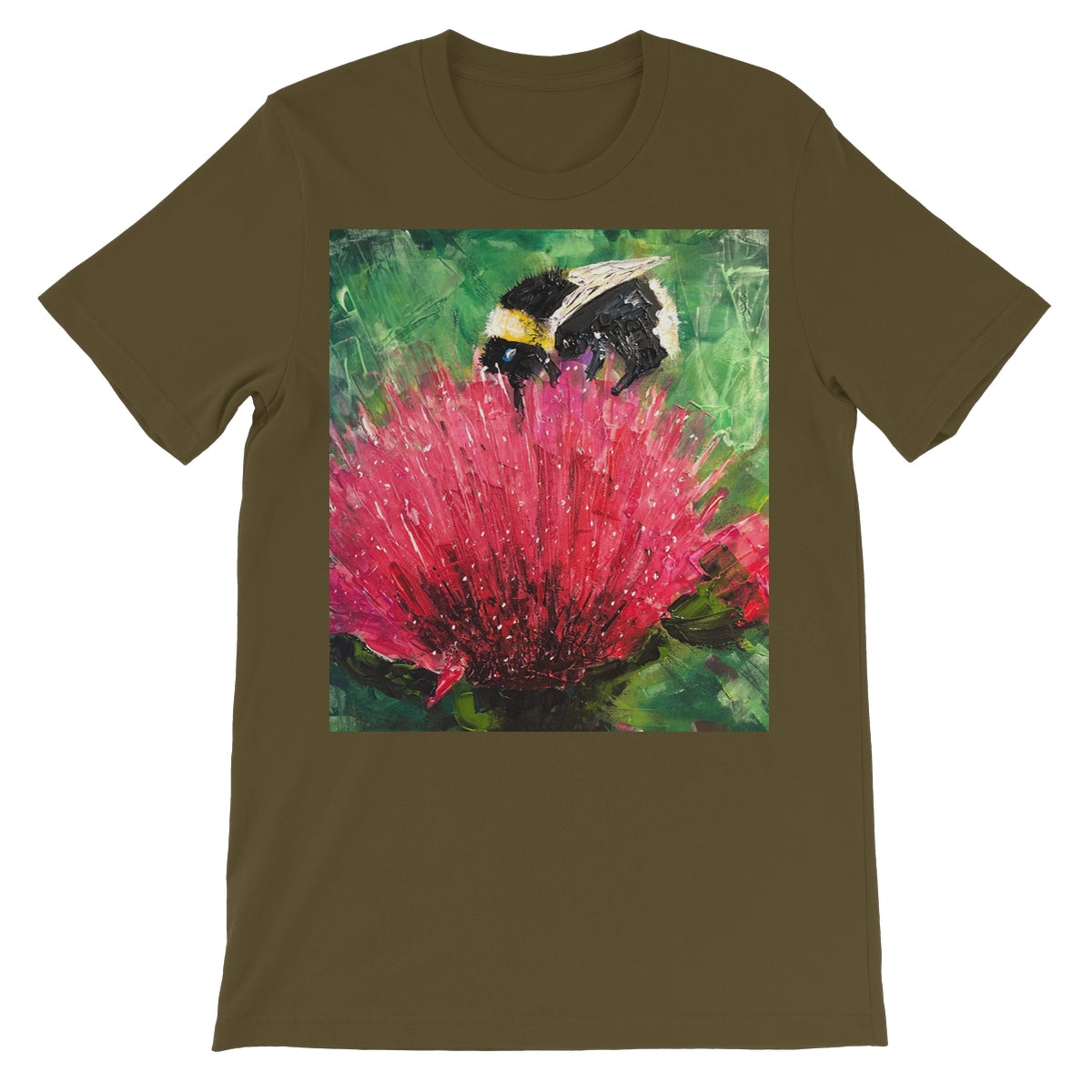 The Thistle & The Bee Unisex Short Sleeve T-Shirt | Scottish Art Gifts