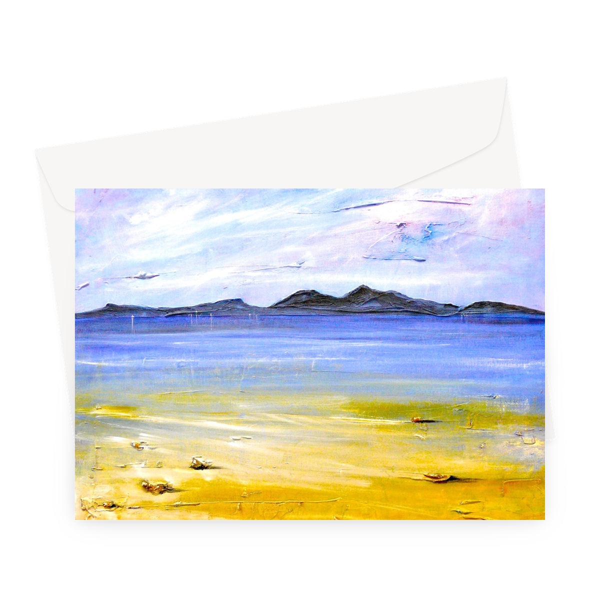 Camusdarach Beach Arisaig Greeting Card | Scottish Art Gifts
