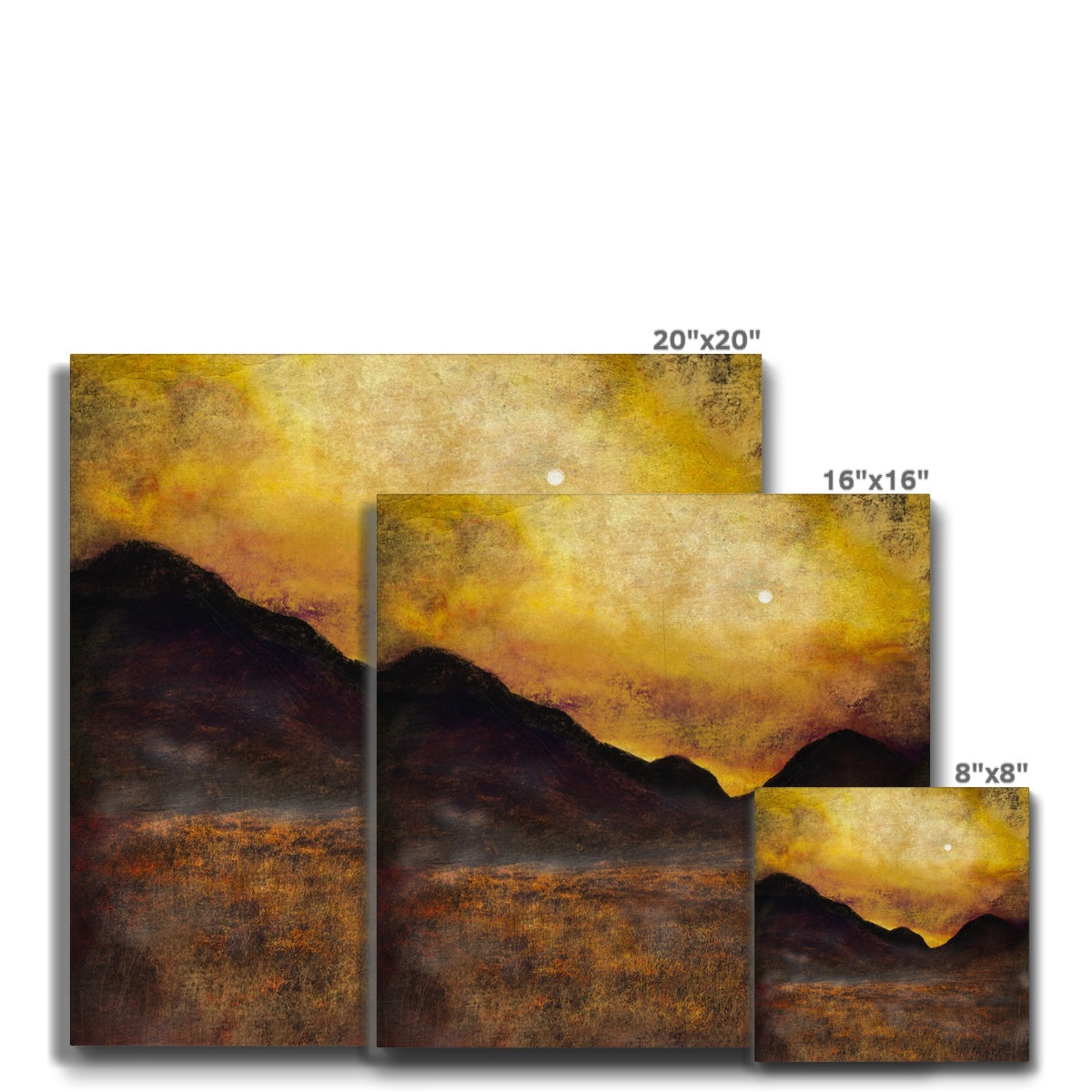 Glencoe Moonlight Eco Canvas | Scottish Art Gifts