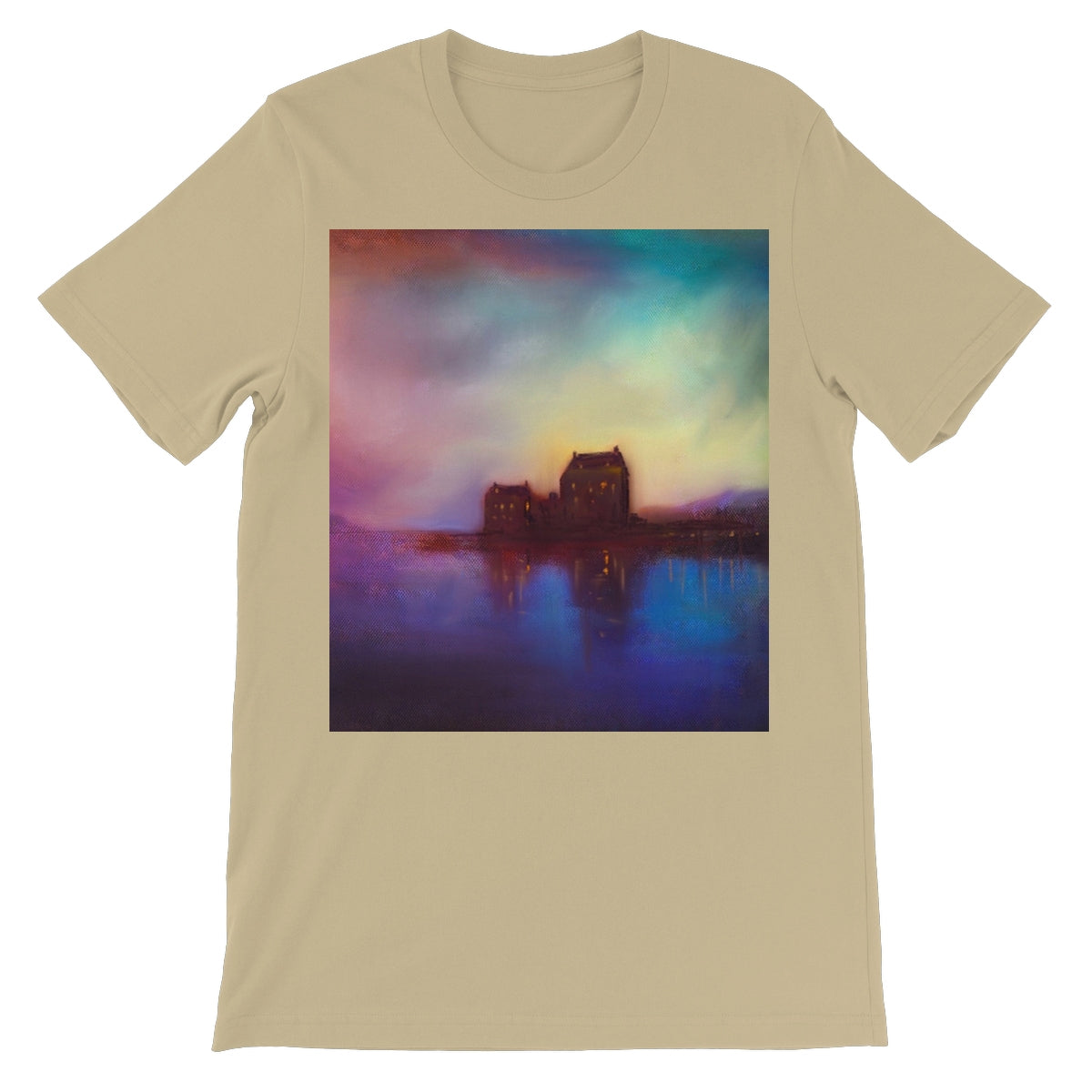 Eilean Donan Castle Sunset Unisex Short Sleeve T-Shirt | Scottish Art Gifts