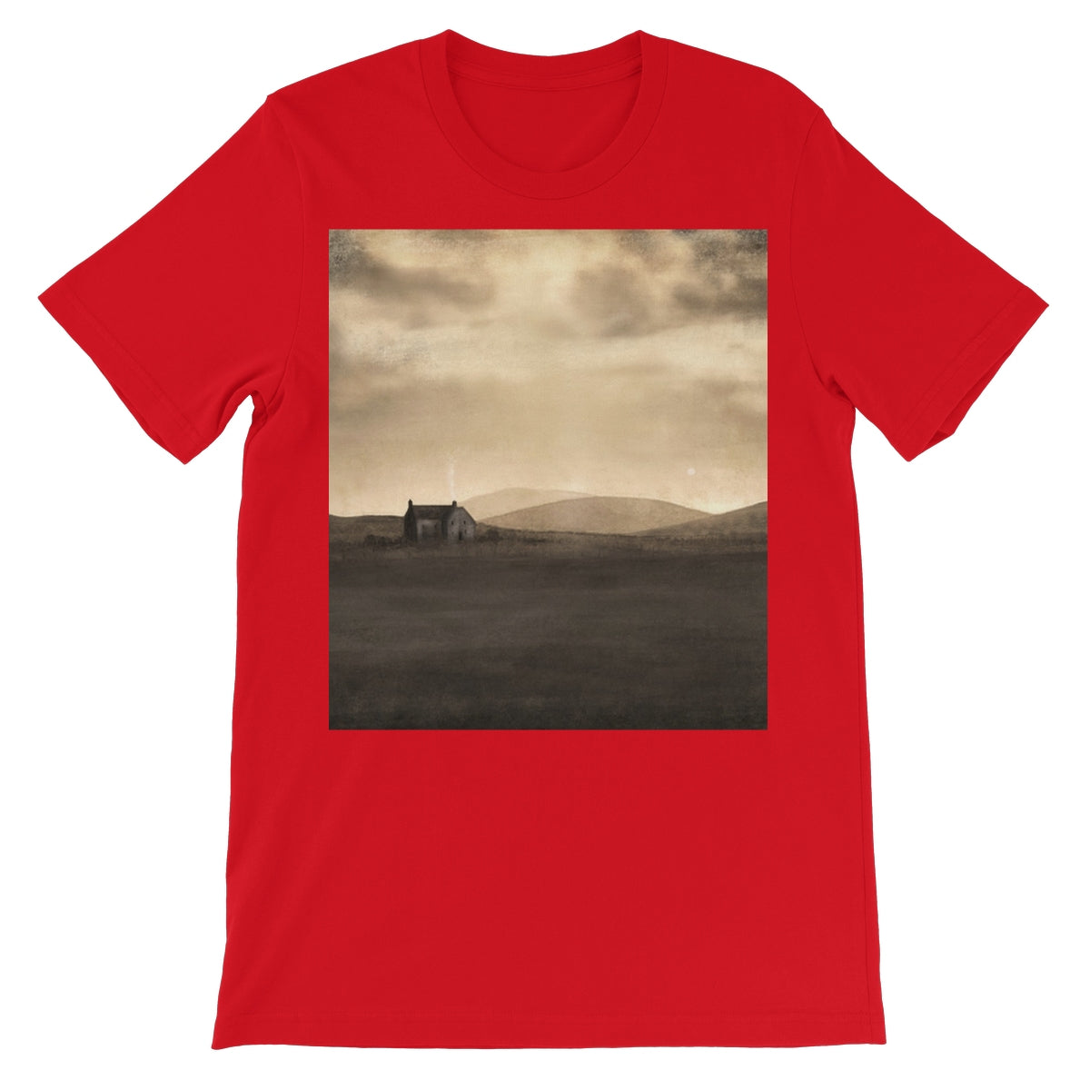 A Moonlit Croft Unisex Short Sleeve T-Shirt | Scottish Art Gifts