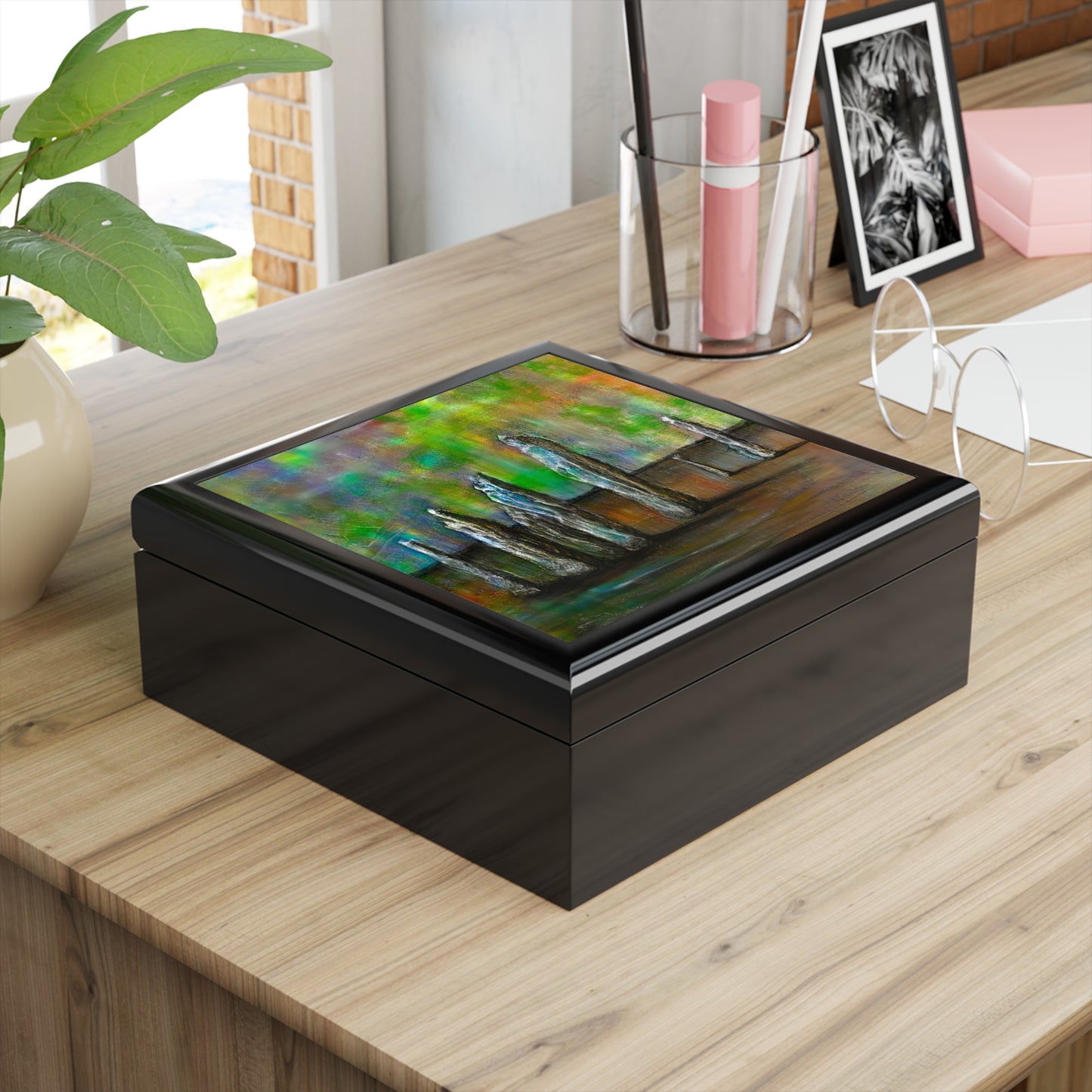 Callanish Northern Lights Jewellery Box | Scottish Art Gifts