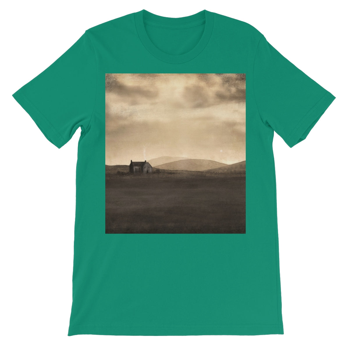 A Moonlit Croft Unisex Short Sleeve T-Shirt | Scottish Art Gifts
