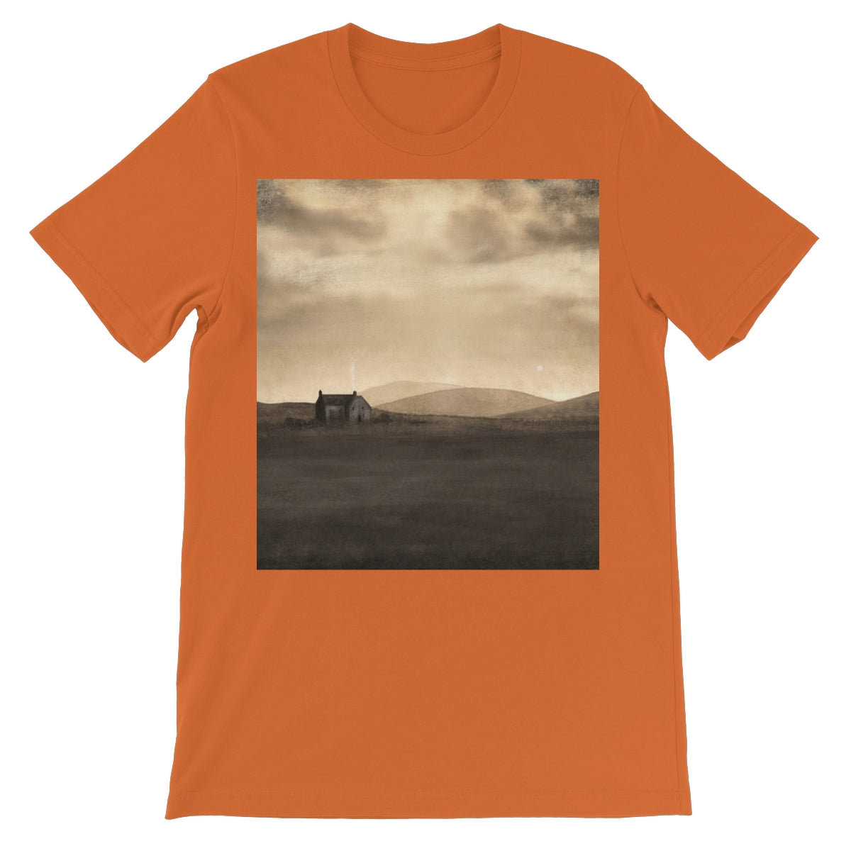 A Moonlit Croft Unisex Short Sleeve T-Shirt | Scottish Art Gifts