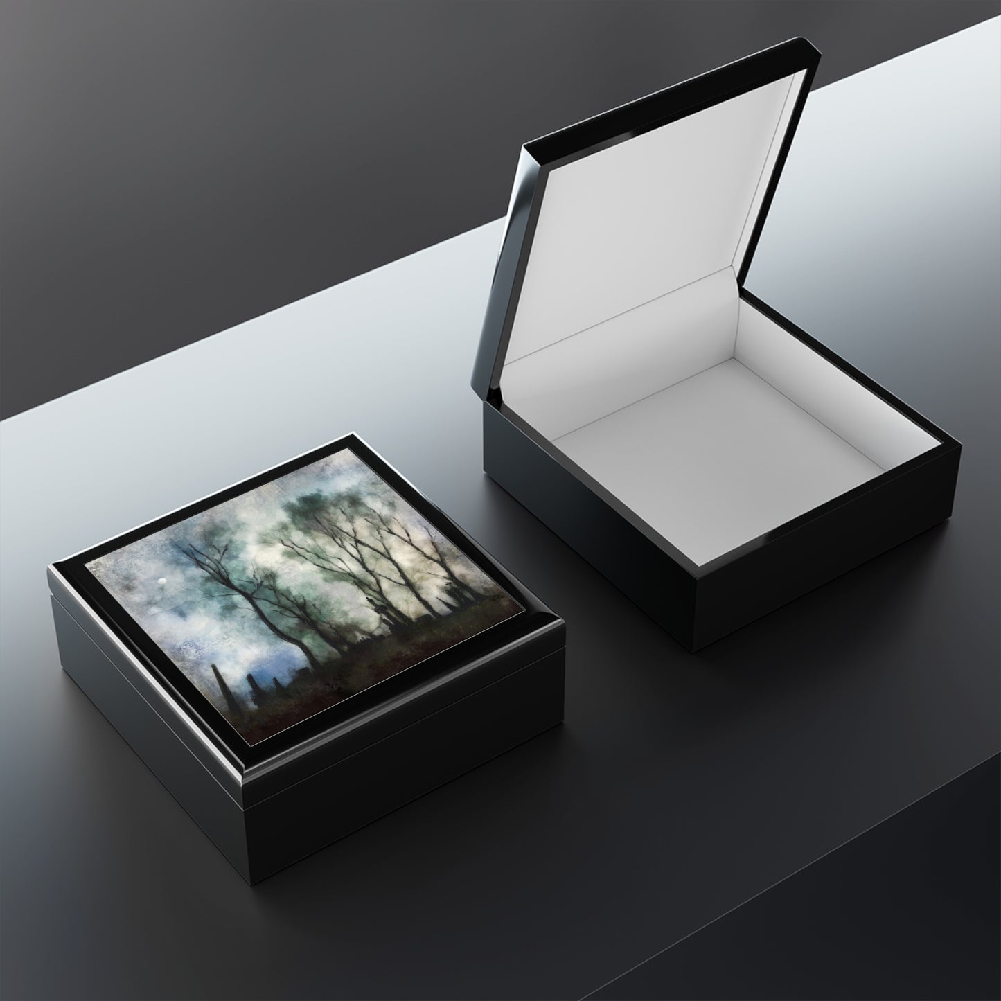Glasgow Necropolis Moonight Jewellery Box | Scottish Art Gifts