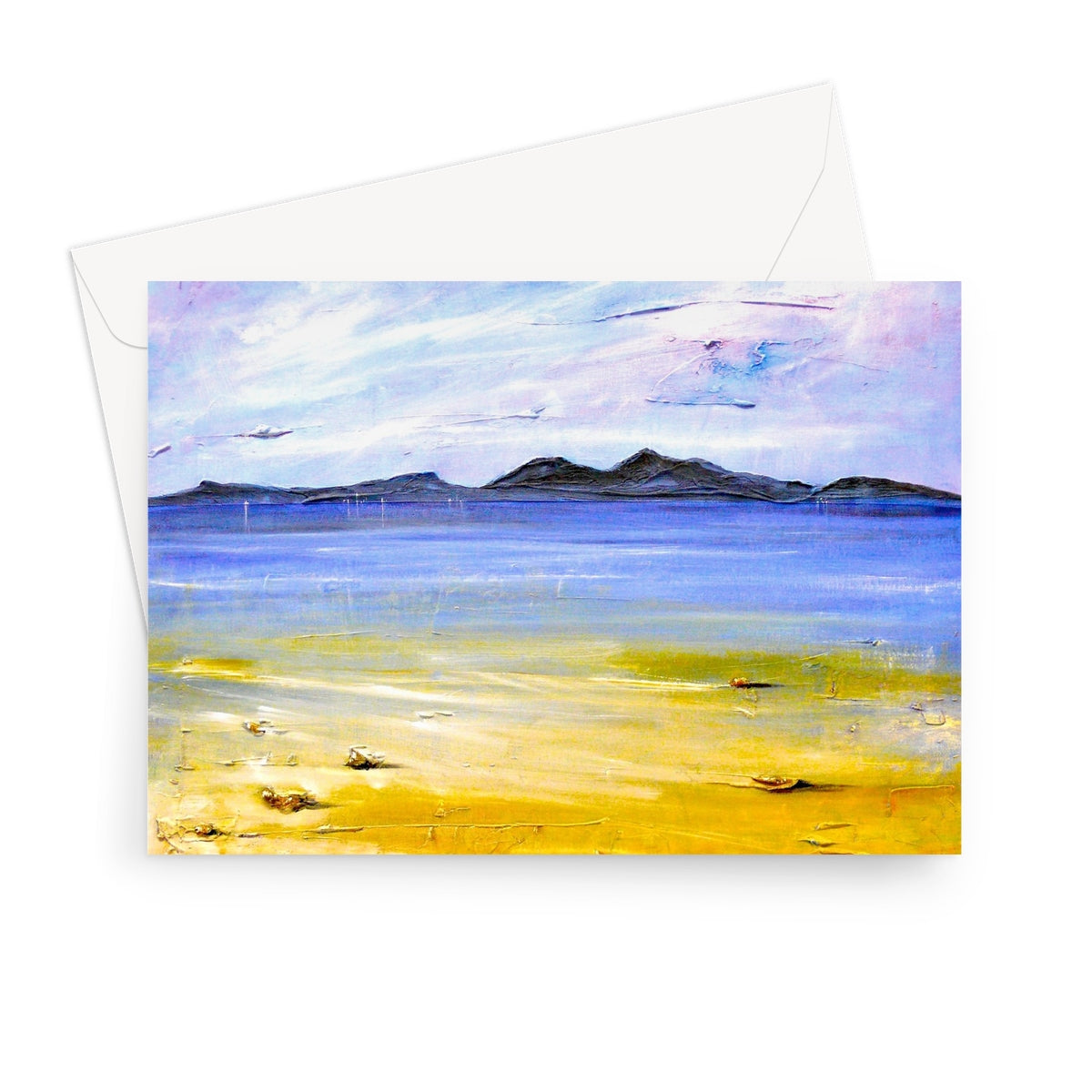 Camusdarach Beach Arisaig Greeting Card | Scottish Art Gifts